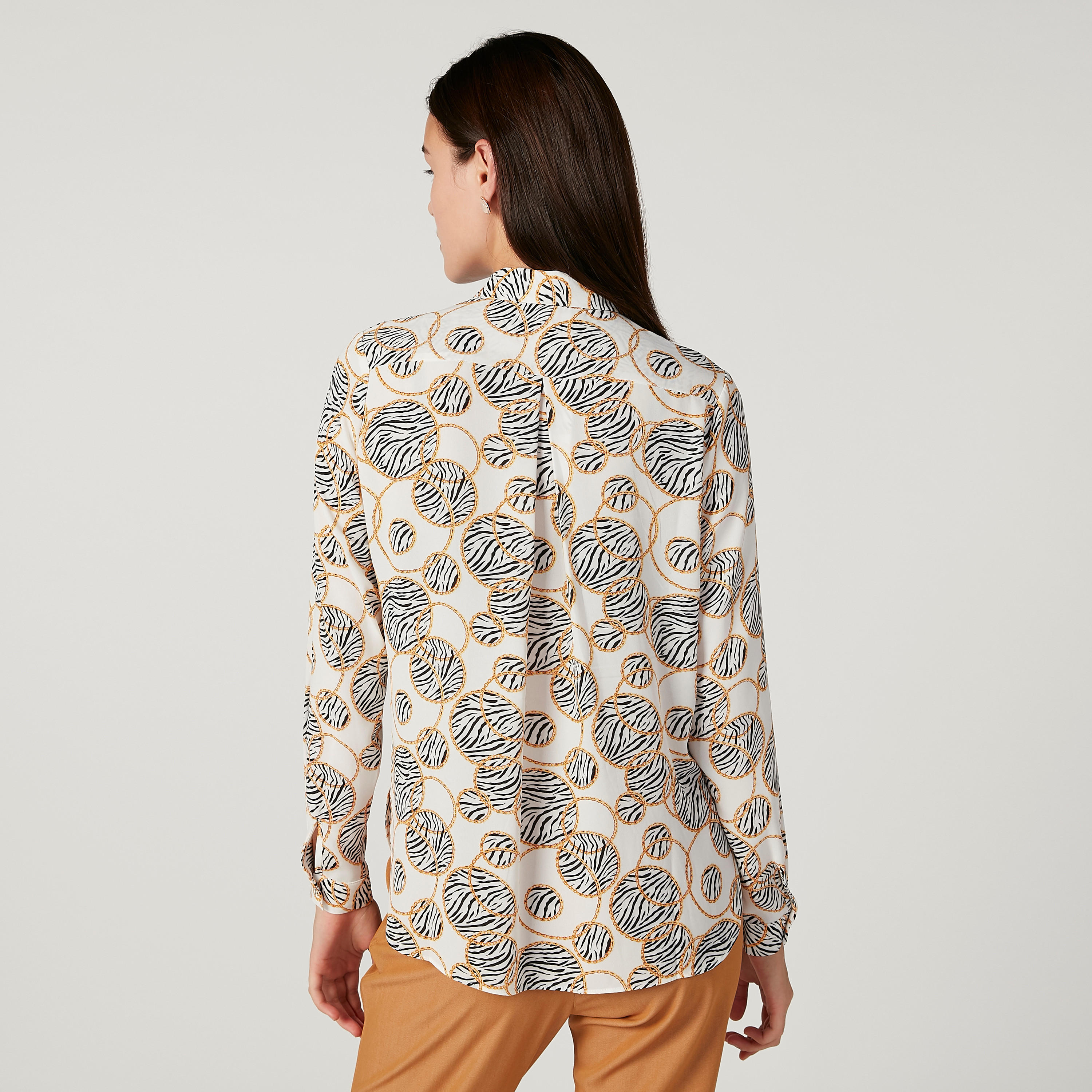 Iconic Printed Shirt with Long Sleeves and Concealed Placket-women-clothing-shirtsandblouses-shirts-image-4