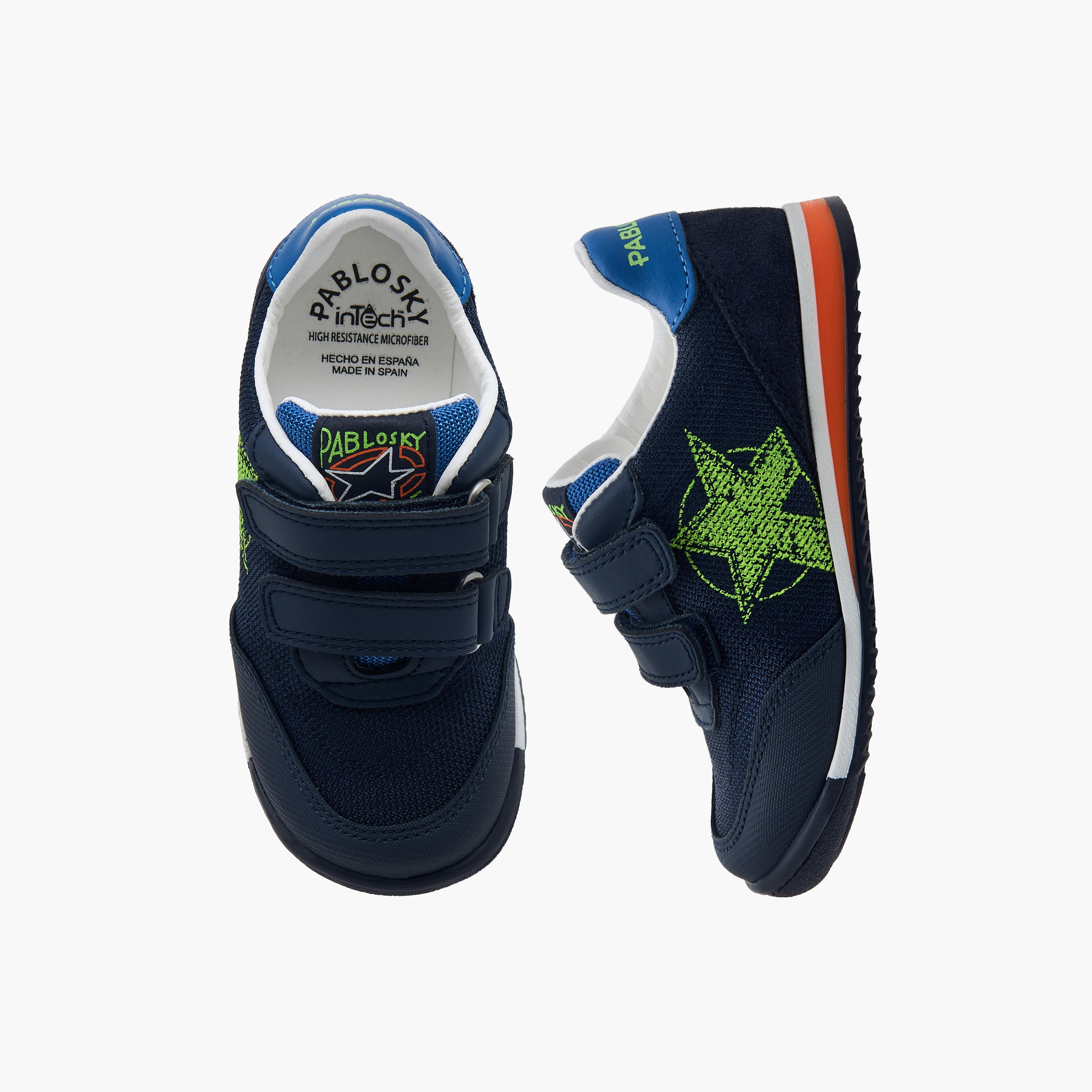 حذاء سنيكرز بشريط إغلاق لاصق وطبعات للأولاد من بابلوسكي-boys-shoes-sneakers-image-1