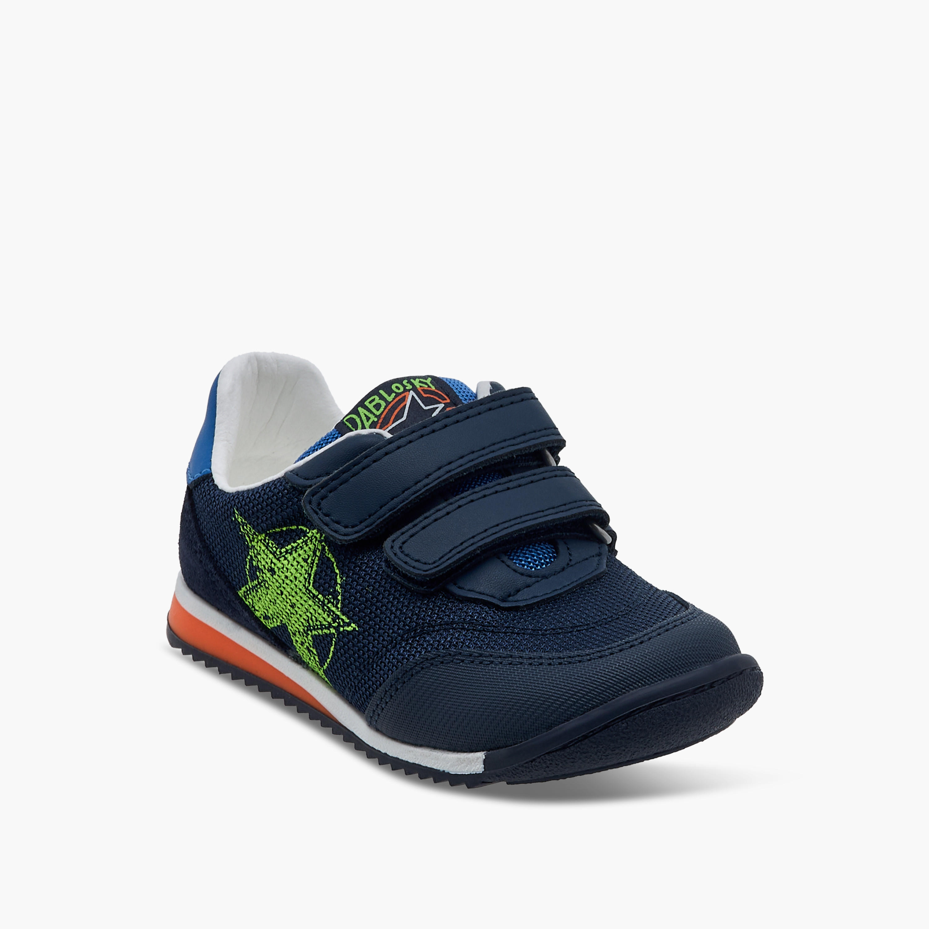 حذاء سنيكرز بشريط إغلاق لاصق وطبعات للأولاد من بابلوسكي-boys-shoes-sneakers-image-2