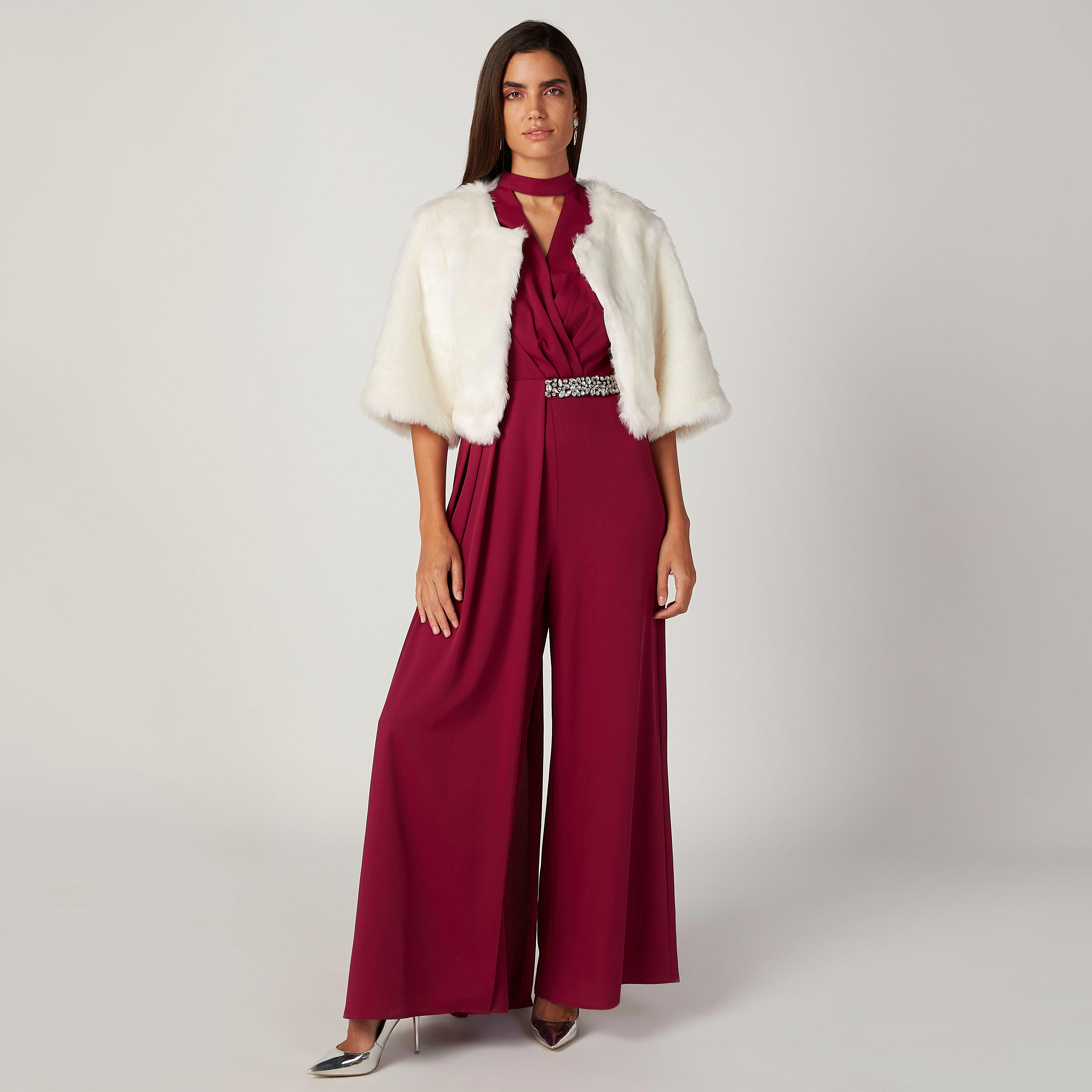 جمبسوت مزيّن دون أكمام من آيكونيك-women-clothing-jumpsuits-image-2