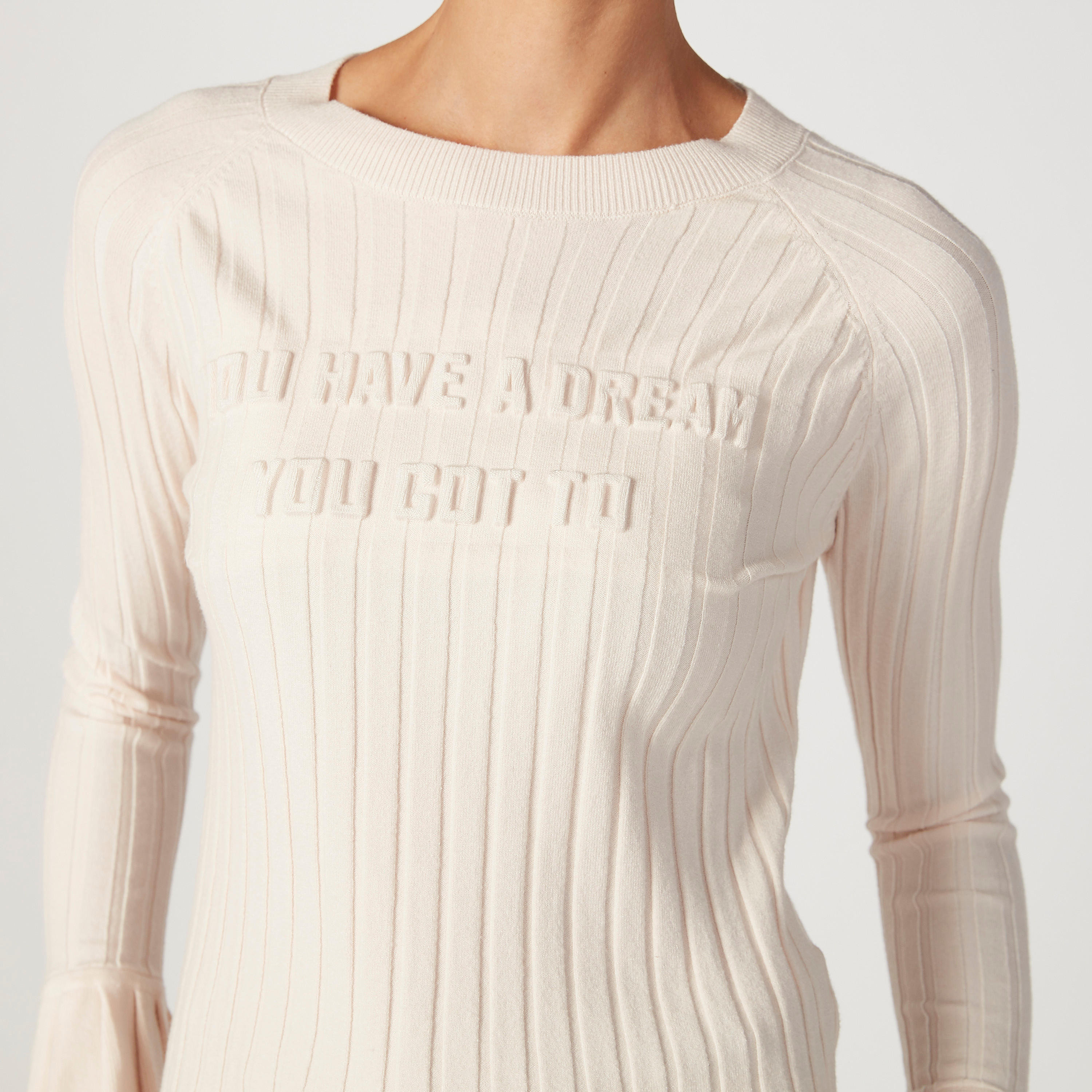 بلوزة بقصة سليم بارزة الملمس بياقة ضيّقة وأكمام طويلة من آيكونيك-women-clothing-tshirts-image-3