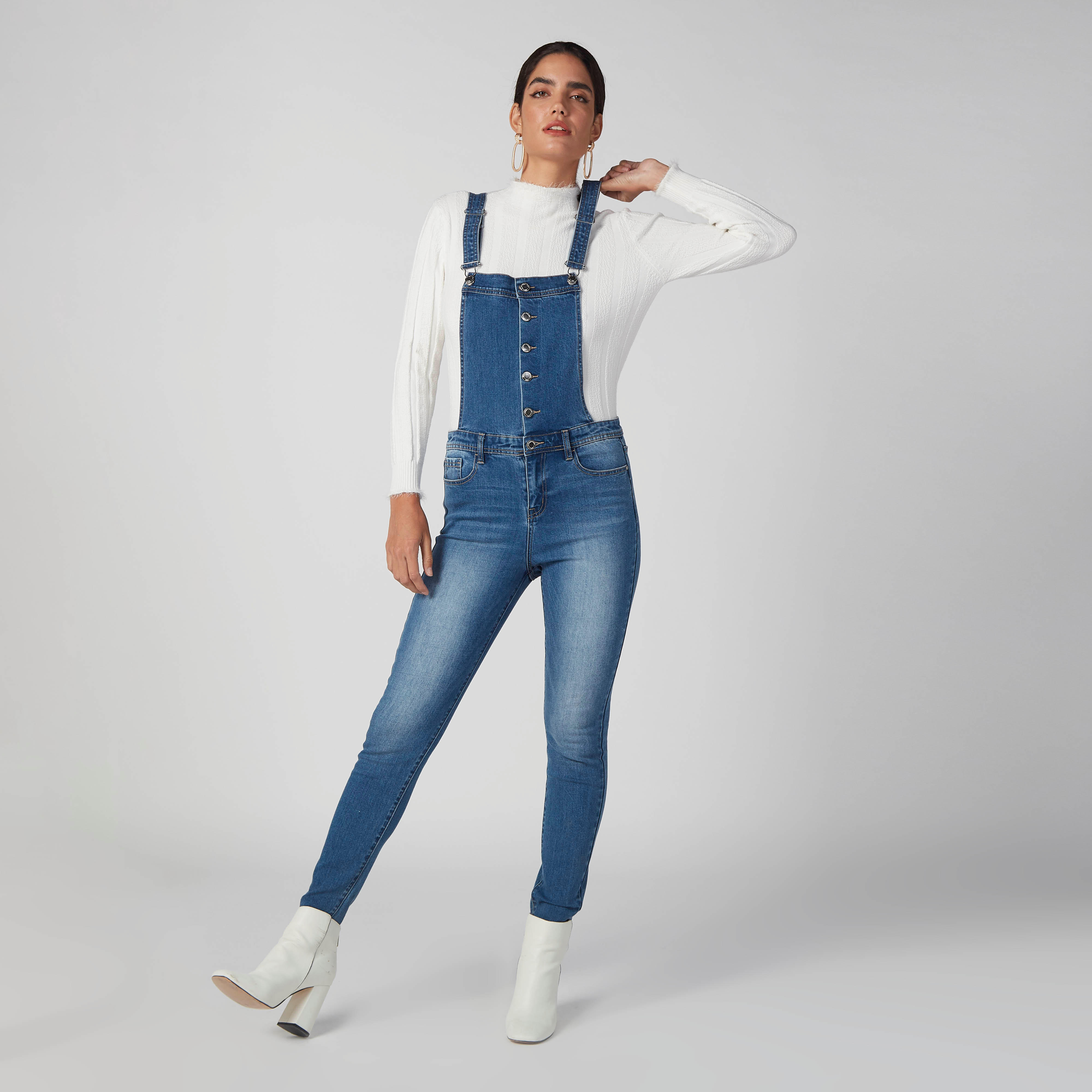 كنزة سليم فيت بارزة الملمس بياقة عالية وأكمام طويلة من آيكونيك-women-clothing-cardigansandjumpers-jumpers-image-2