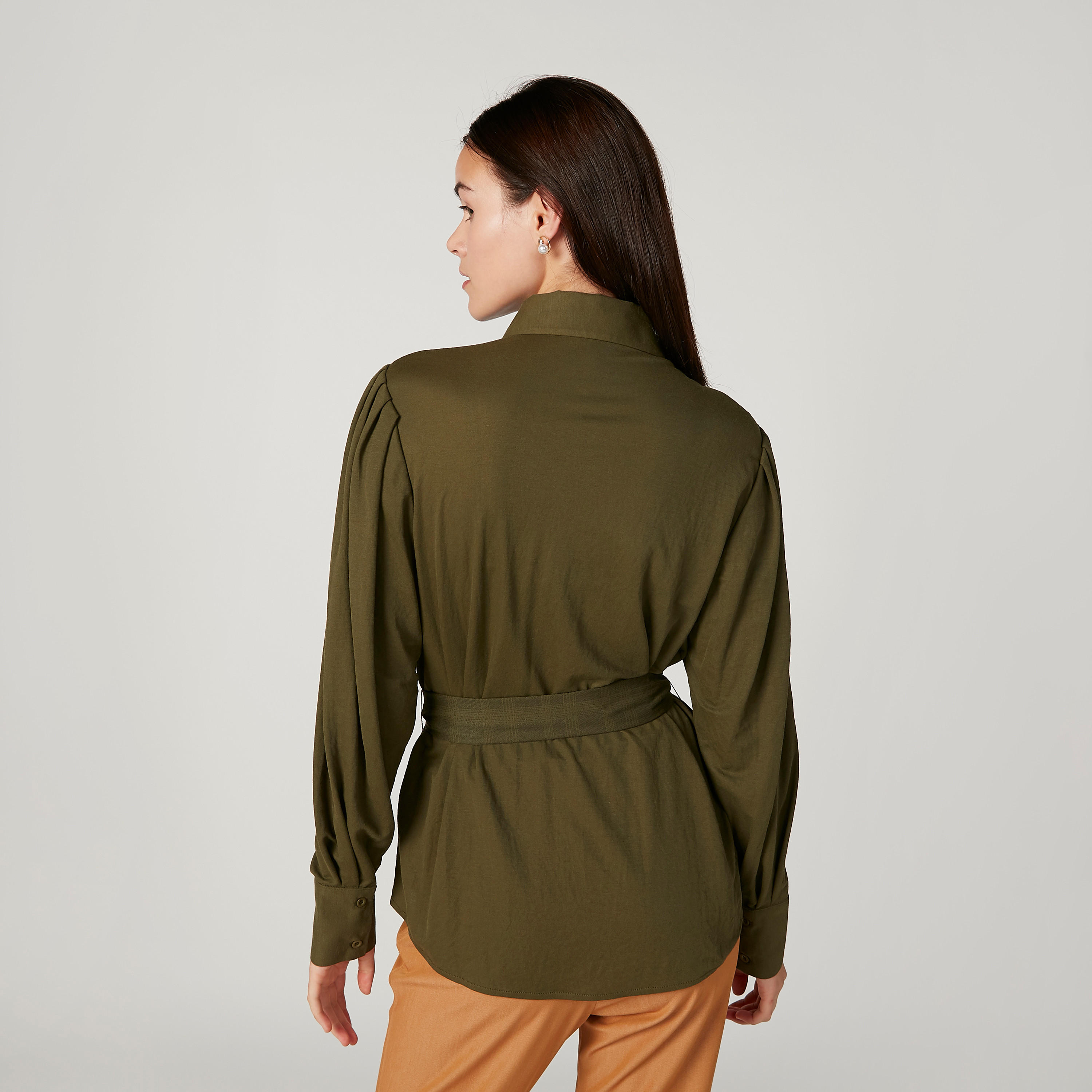 Iconic Plain Top with Long Sleeves and Zip Closure-women-clothing-shirtsandblouses-blouses-image-4