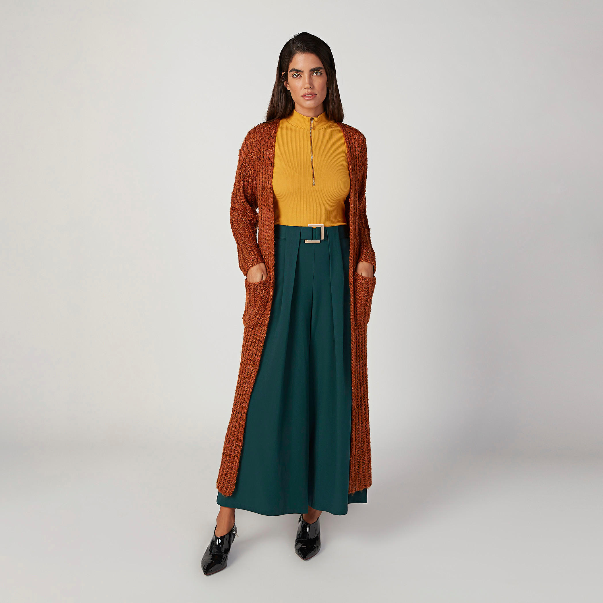 بنطال بالازو بقصّة واسعة مع حزام من آيكونيك-women-clothing-bottoms-trousers-image-2
