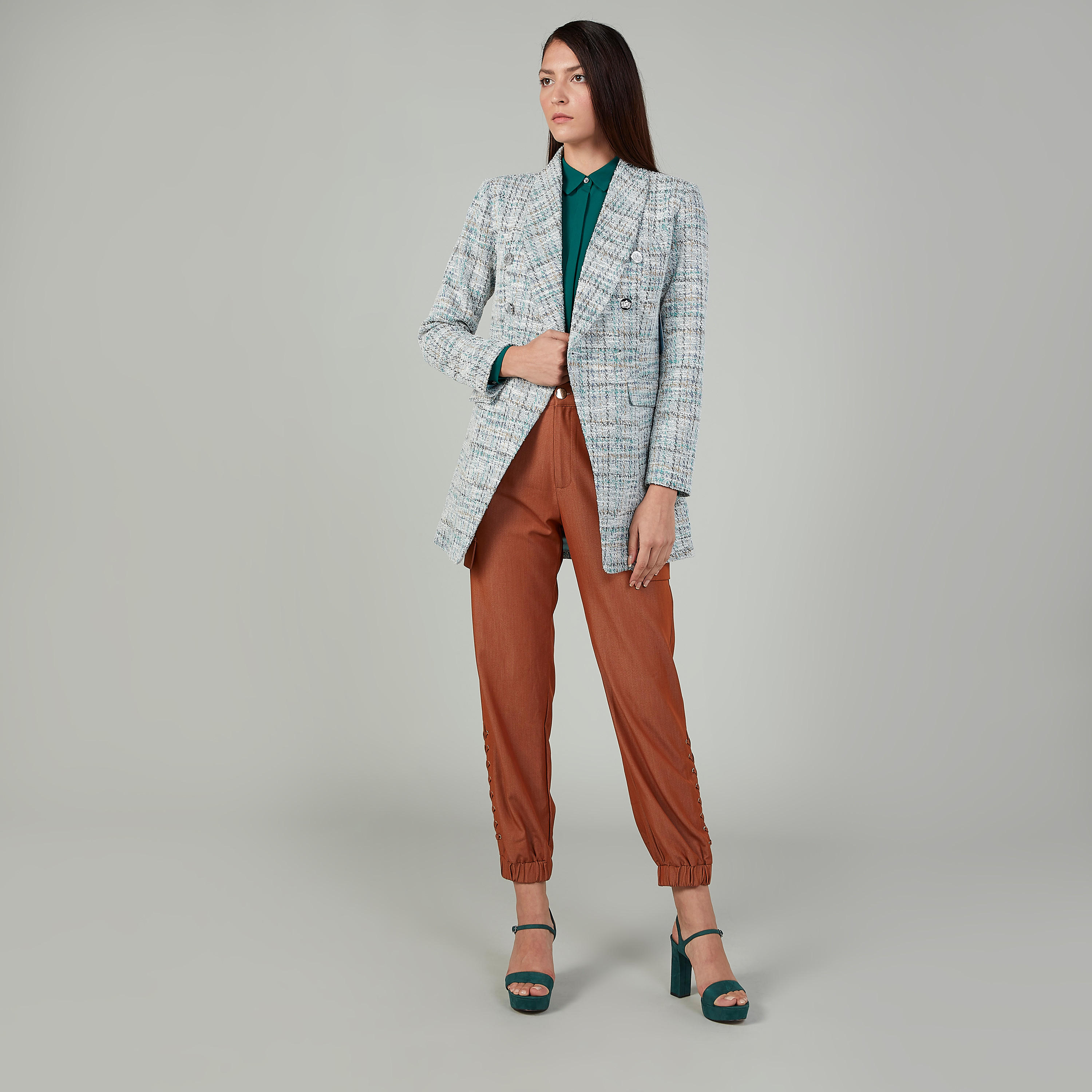 Iconic Plain Top with Long Sleeves and Spread Collar-women-clothing-shirtsandblouses-blouses-image-2