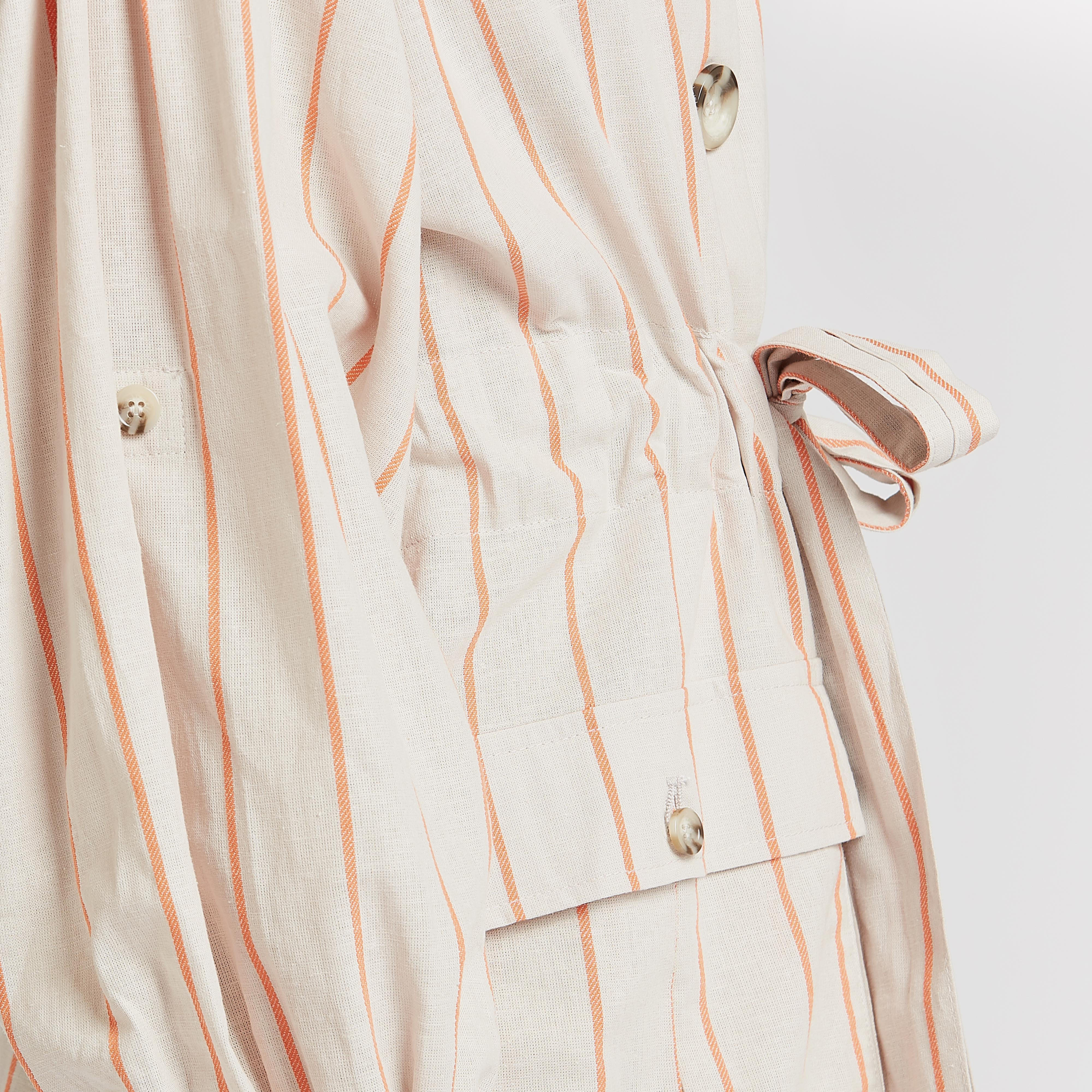 فستان إيه لاين طويل مخطط بأكمام طويلة وأربطة من آيكونيك-women-clothing-dresses-image-3