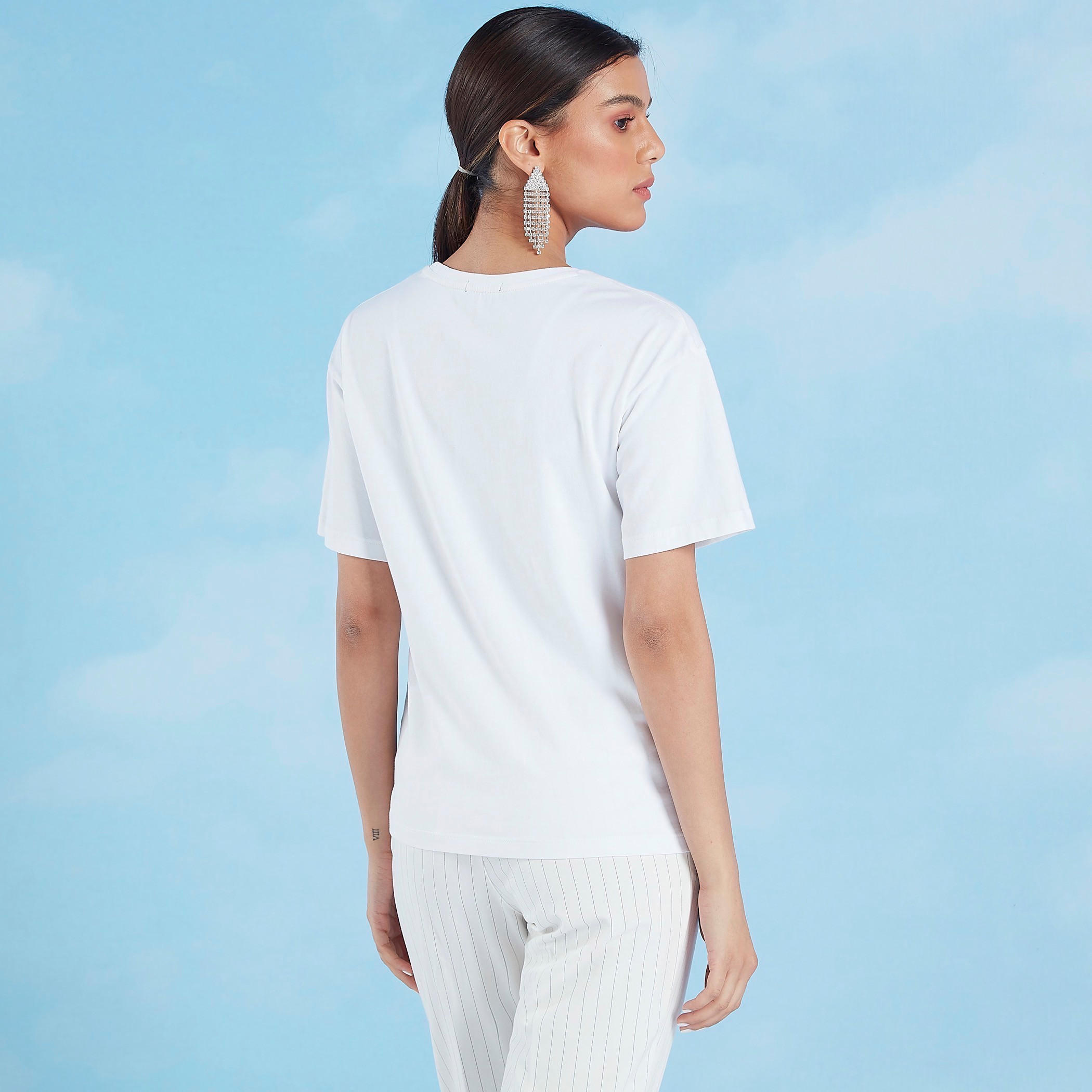 Iconic Embellished T-shirt with Round Neck and Short Sleeves-women-clothing-tshirts-image-5
