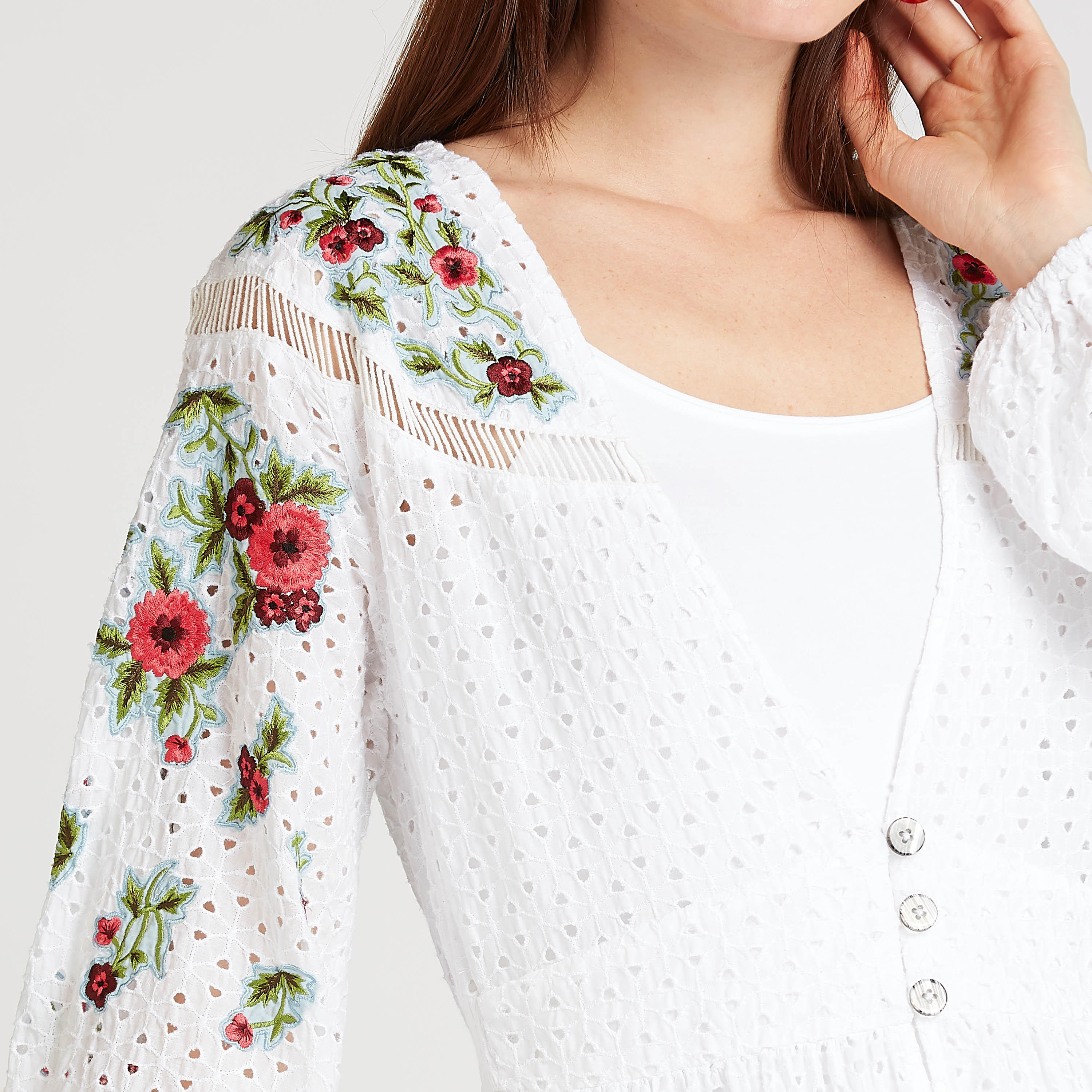 Iconic Embroidered Longline Jacket with Bishop Sleeves-women-winterwear-coatsandjackets-jackets-image-3
