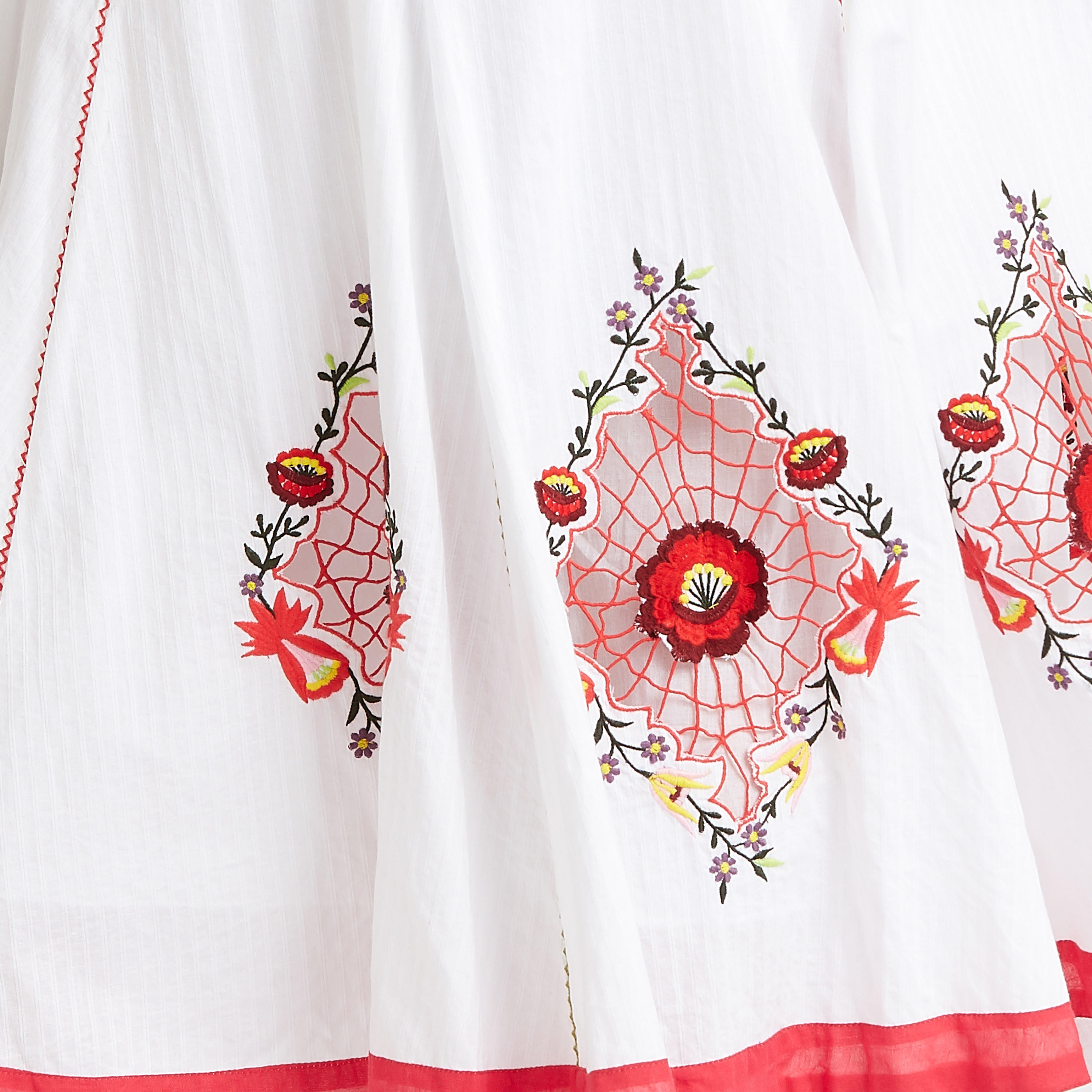 تنورة ميدي ايه لاين مطرّزة بخصر مطّاطي من آيكونيك-women-clothing-bottoms-skirts-image-5