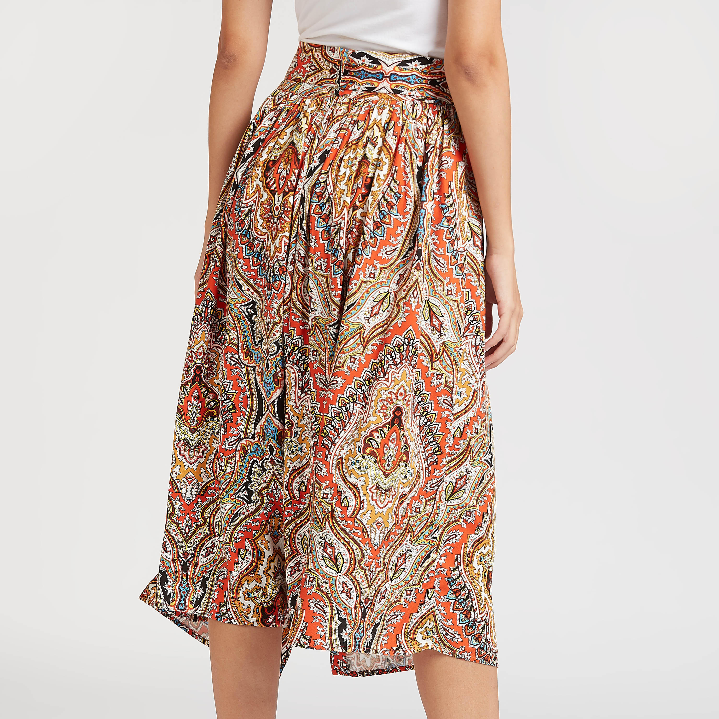 تنورة إيه لاين ميدي بطبعات من آيكونيك-women-clothing-bottoms-skirts-image-4