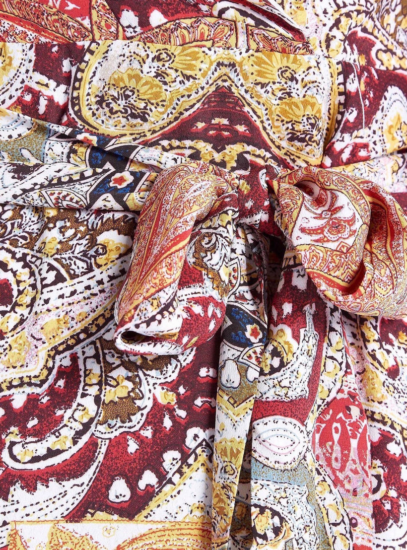 فستان واسع بطبعات وياقة عنق وأكمام واسعة-women-clothing-dresses-image-4