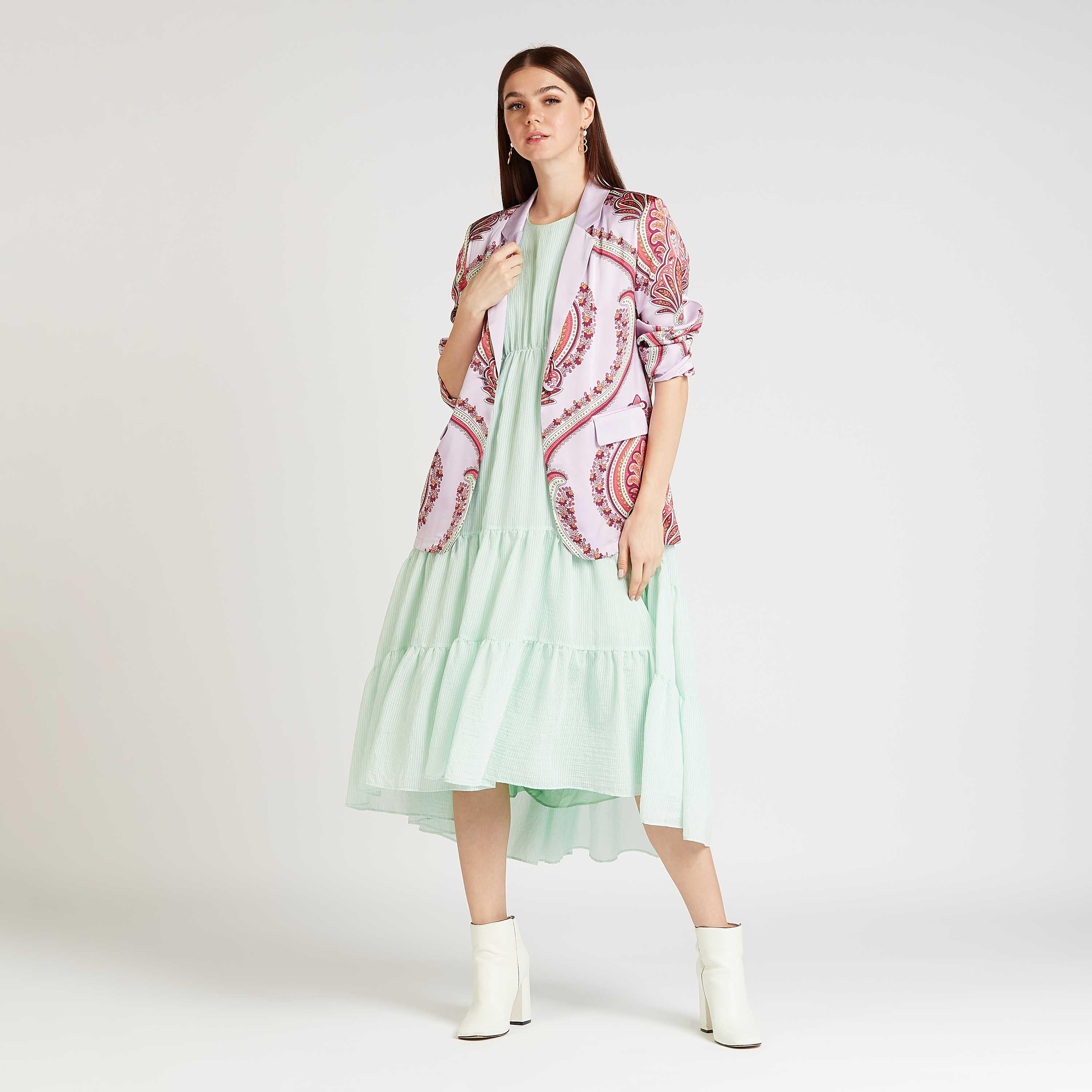 Iconic Paisley Print Jacket with Notched Lapel and Long Sleeves-women-clothing-coatsandjackets-blazers-image-2