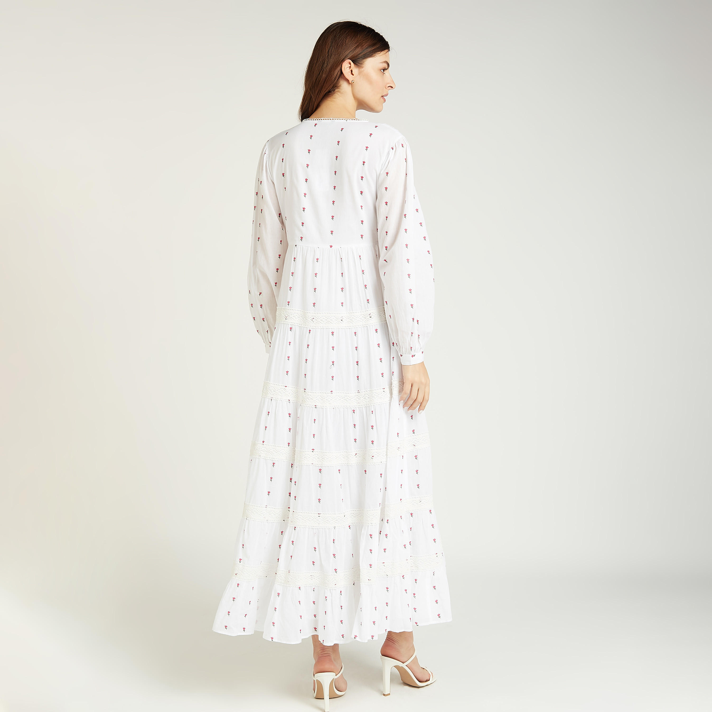 فستان إيه لاين طويل مطرّز بياقة مستديرة وأكمام طويلة من آيكونيك-women-clothing-dresses-image-3