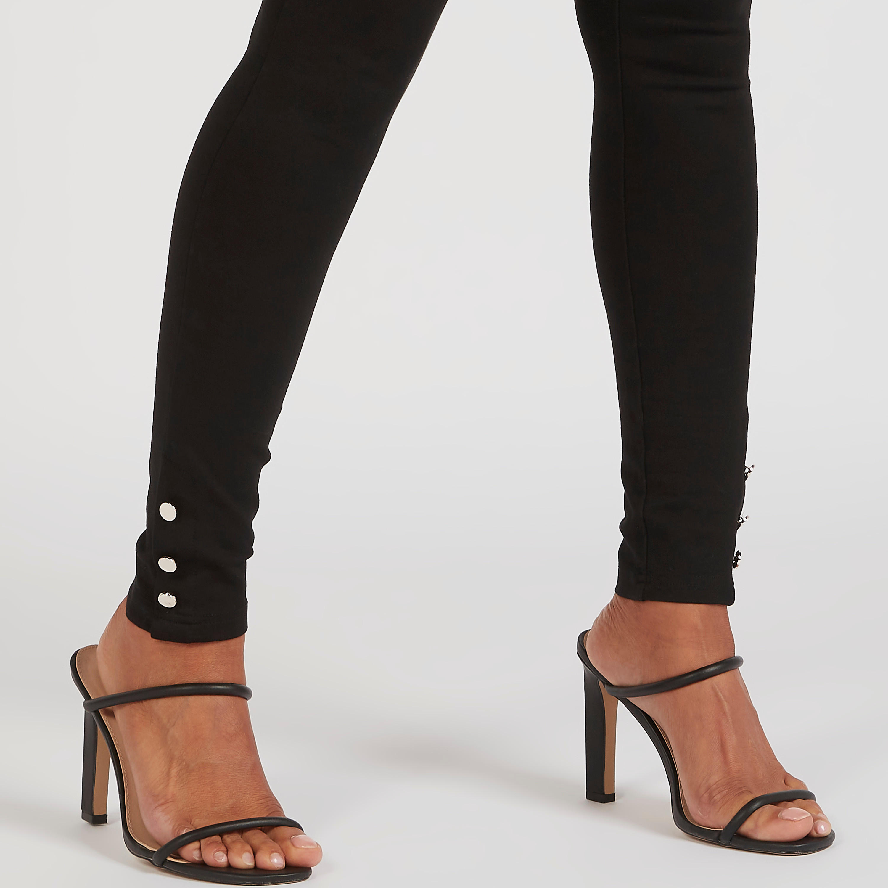 بنطلون سادة بأزرار من آيكونك-women-clothing-bottoms-leggings-image-3