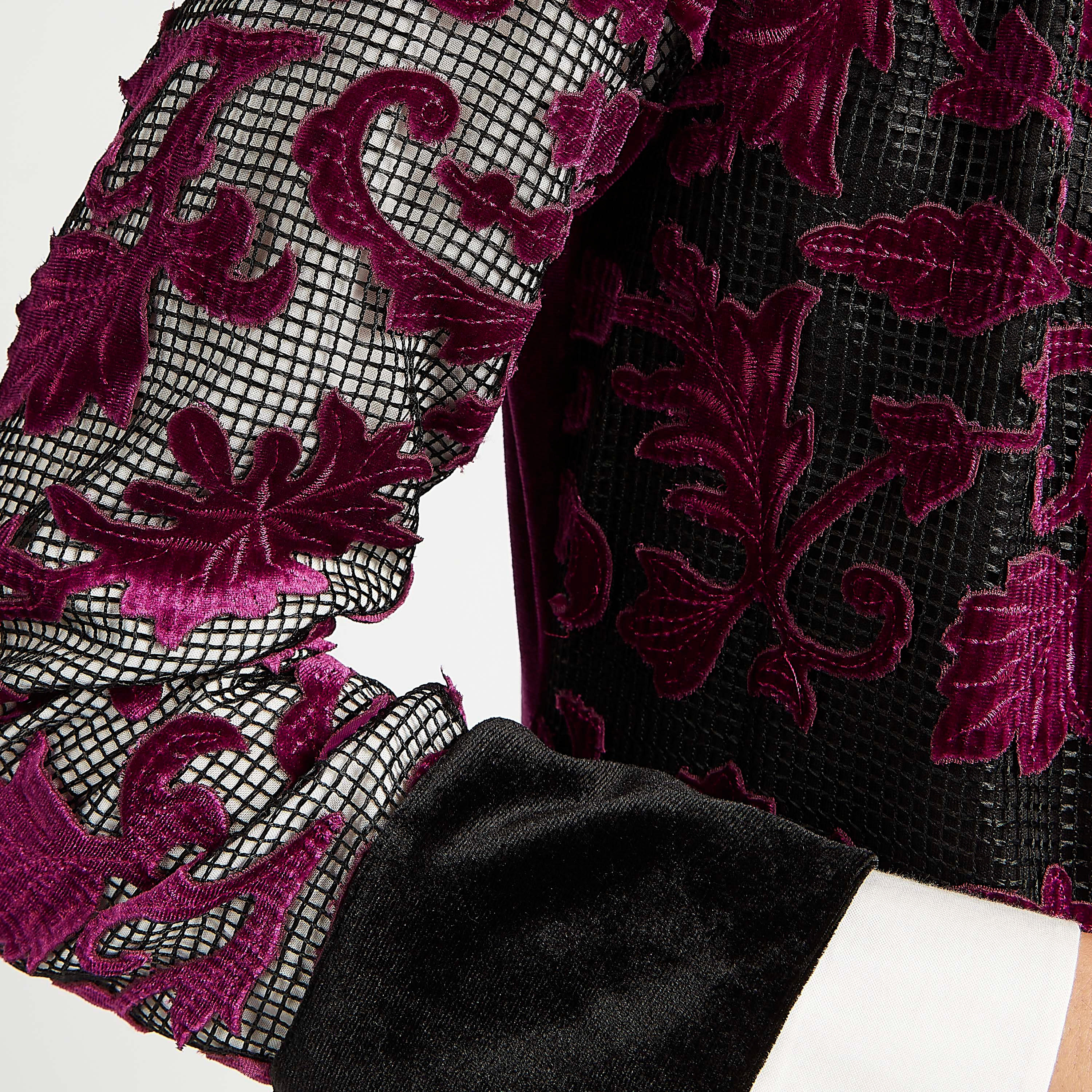 روب طويل بارز الملمس بأكمام طويلة وخصر بحزام-women-clothing-shirtsandblouses-blouses-image-8