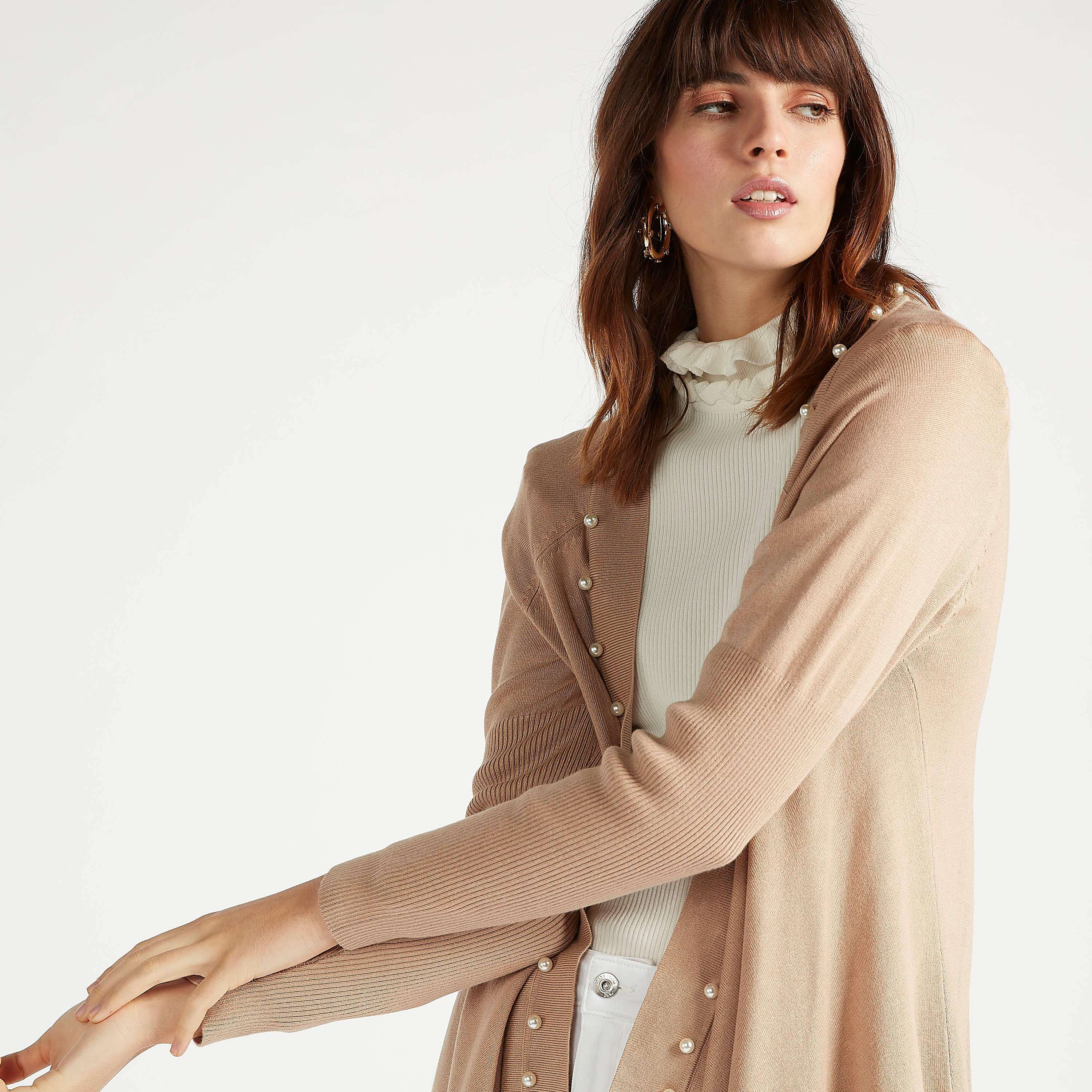 Iconic Embellished Cardigan with Long Sleeves and Shawl Collar-women-winterwear-cardigansandjumpers-cardigans-image-5