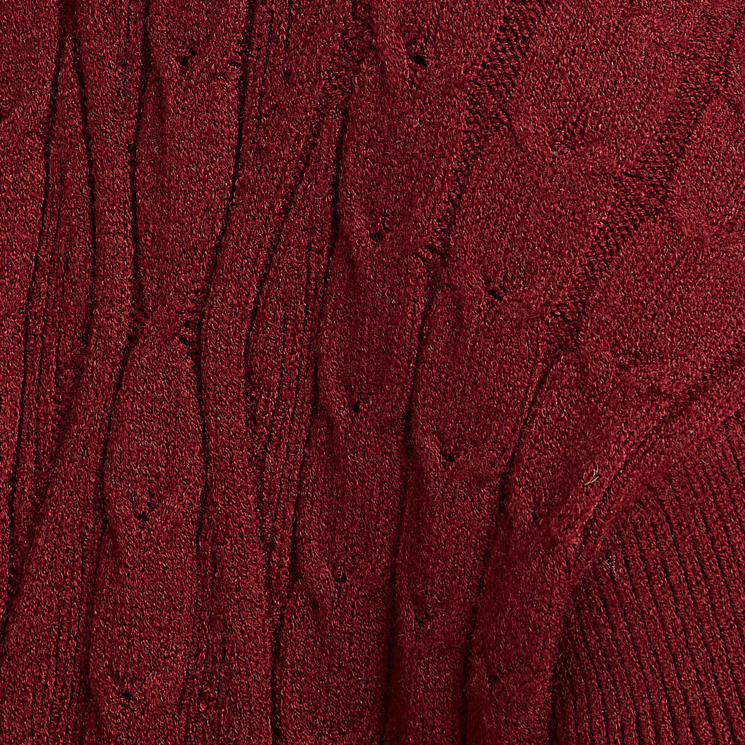 كارديجن مستدام طويل بارز الملمس مع ياقة منسدلة وجيوب-women-winterwear-cardigansandjumpers-cardigans-image-6