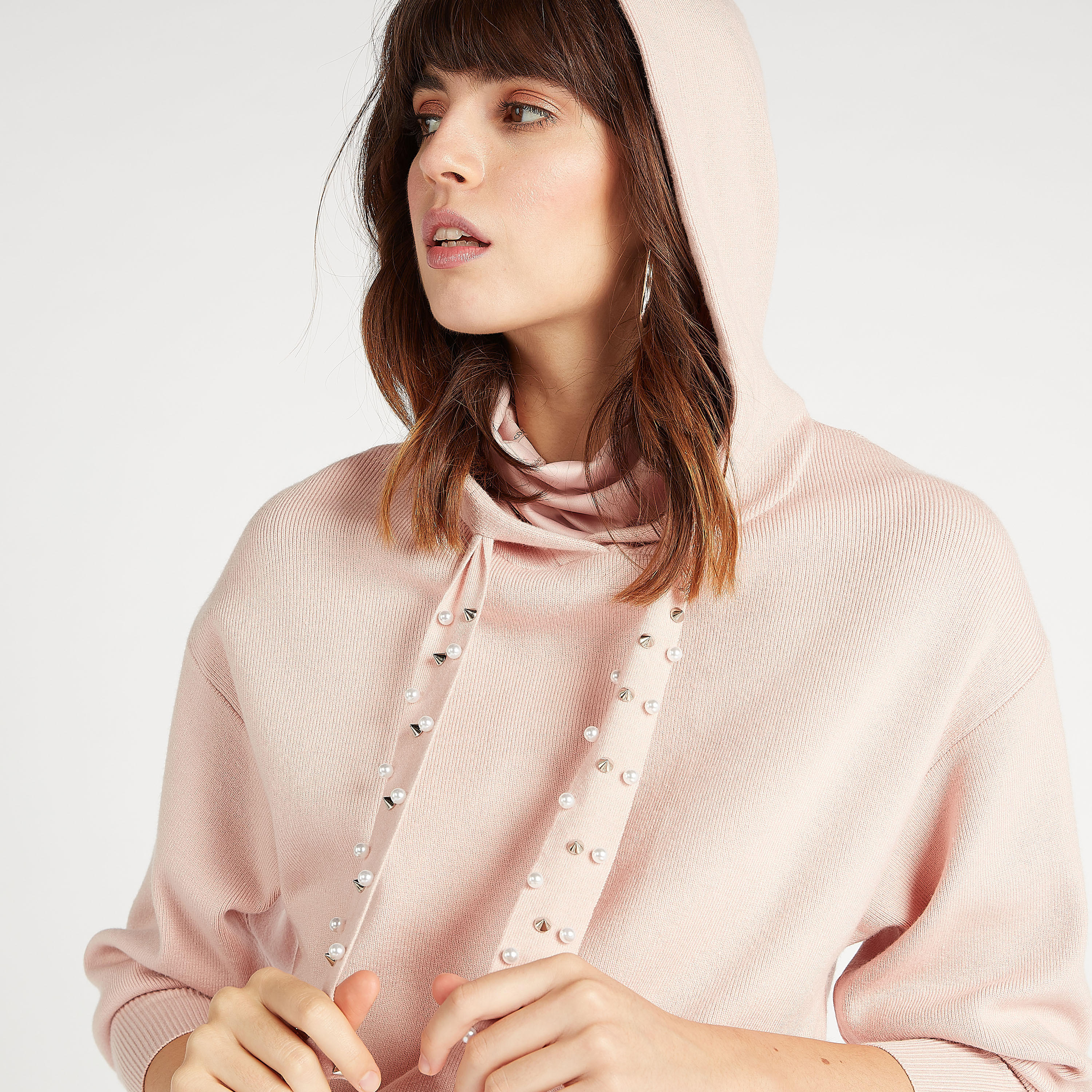 هودي مستدام مُزين بأكمام طويلة من آيكونيك-women-winterwear-hoodiesandsweatshirts-hoodies-image-5