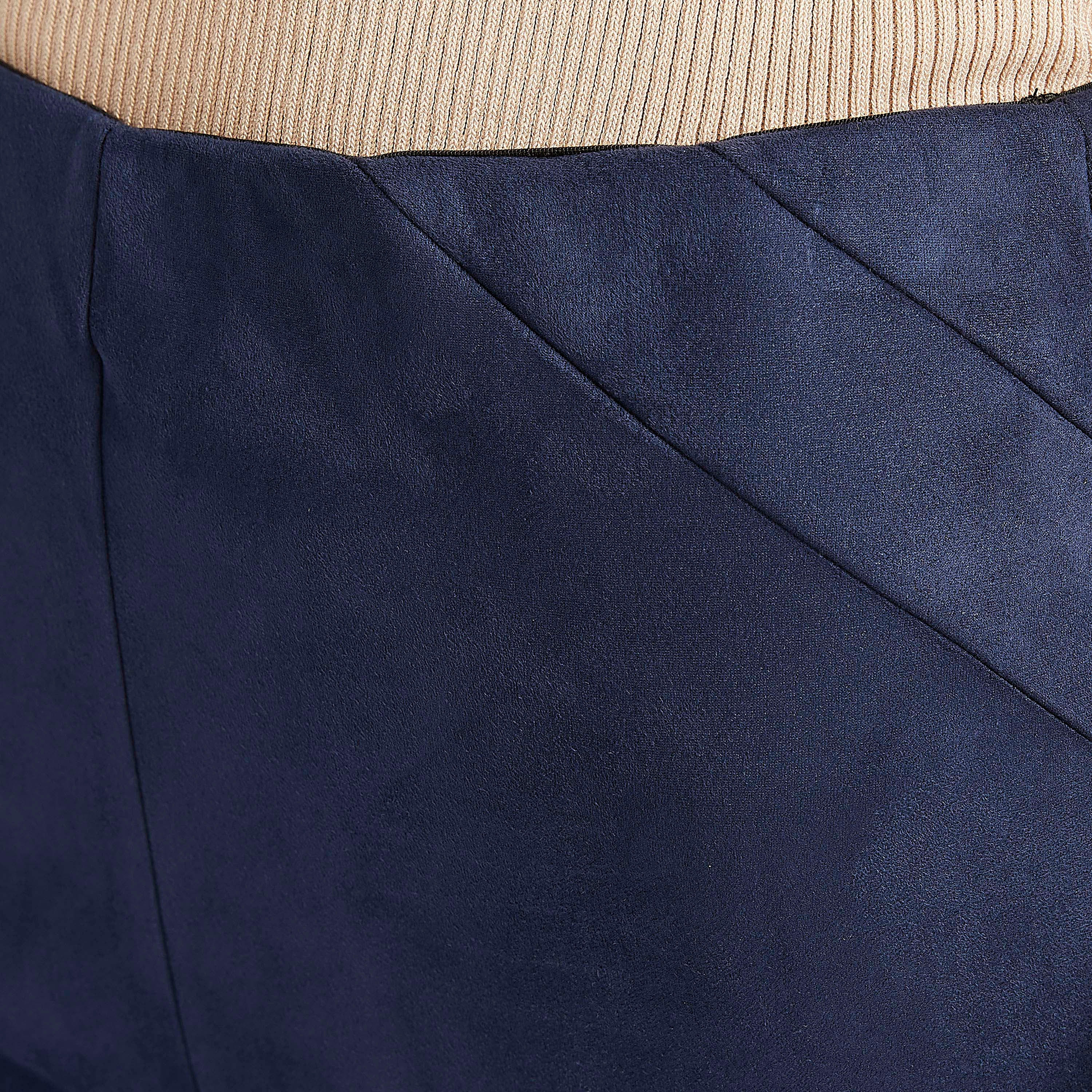 بنطلون تريقنز سكيني بطول الكاحل مع تفاصيل لوح وخصر متوسّط الارتفاع من آيكونيك-women-clothing-bottoms-leggings-image-3