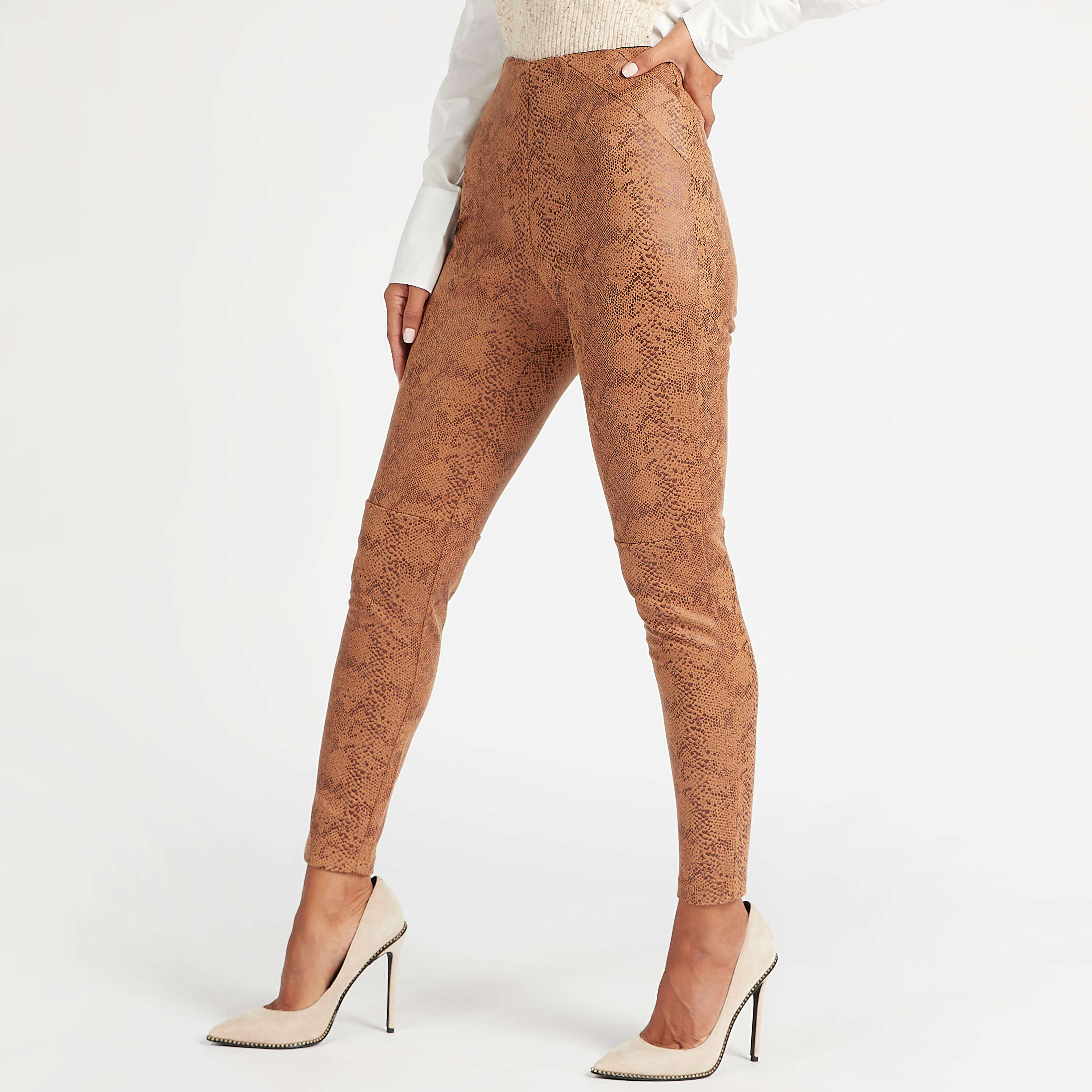 بنطلون تريقنز سكيني فيت بخصر متوسّط الارتفاع وطبعات حيوانات من آيكونيك-women-clothing-bottoms-leggings-image-1