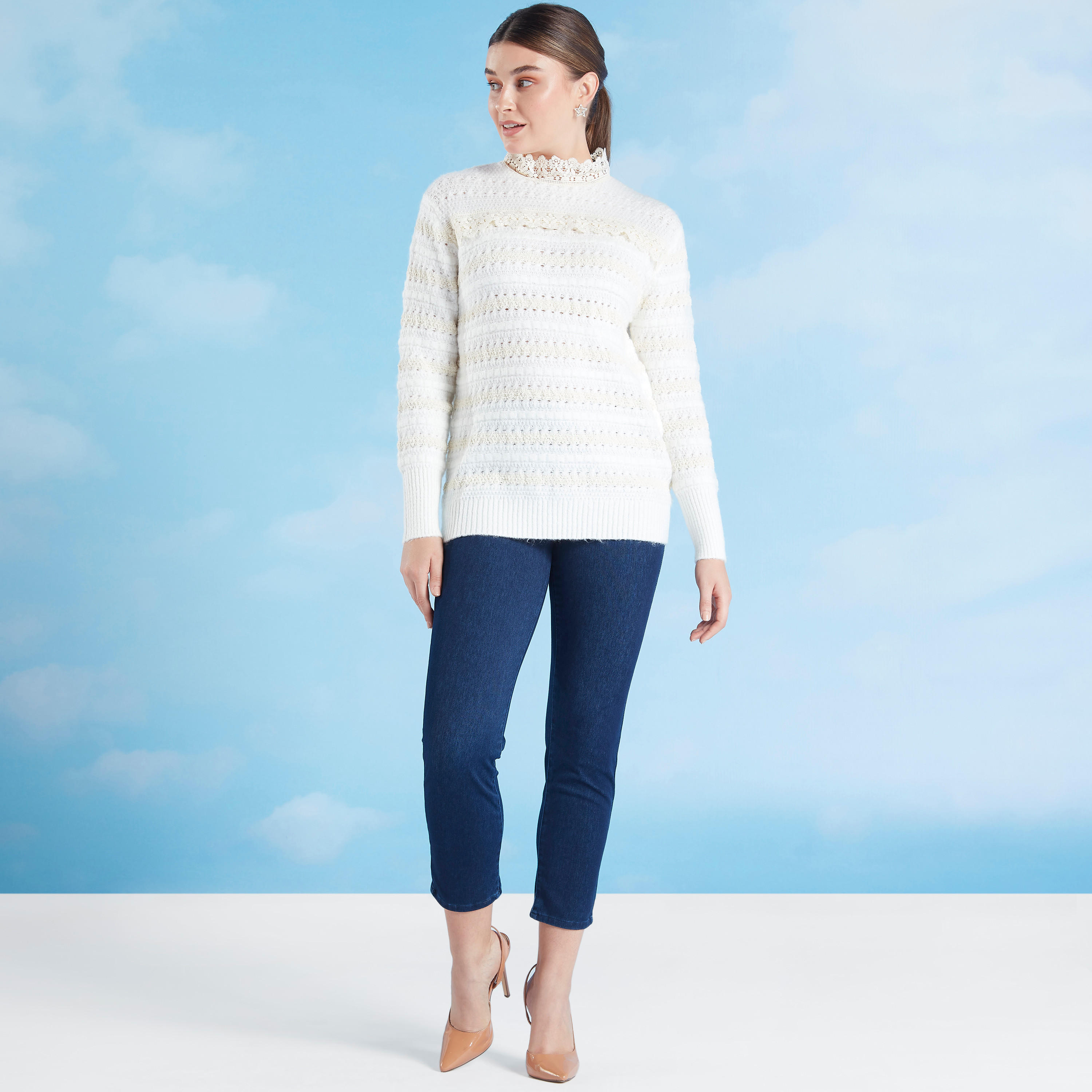 كنزة بارزة الملمس بياقة عالية وأكمام طويلة من آيكونيك-women-clothing-cardigansandjumpers-jumpers-image-2