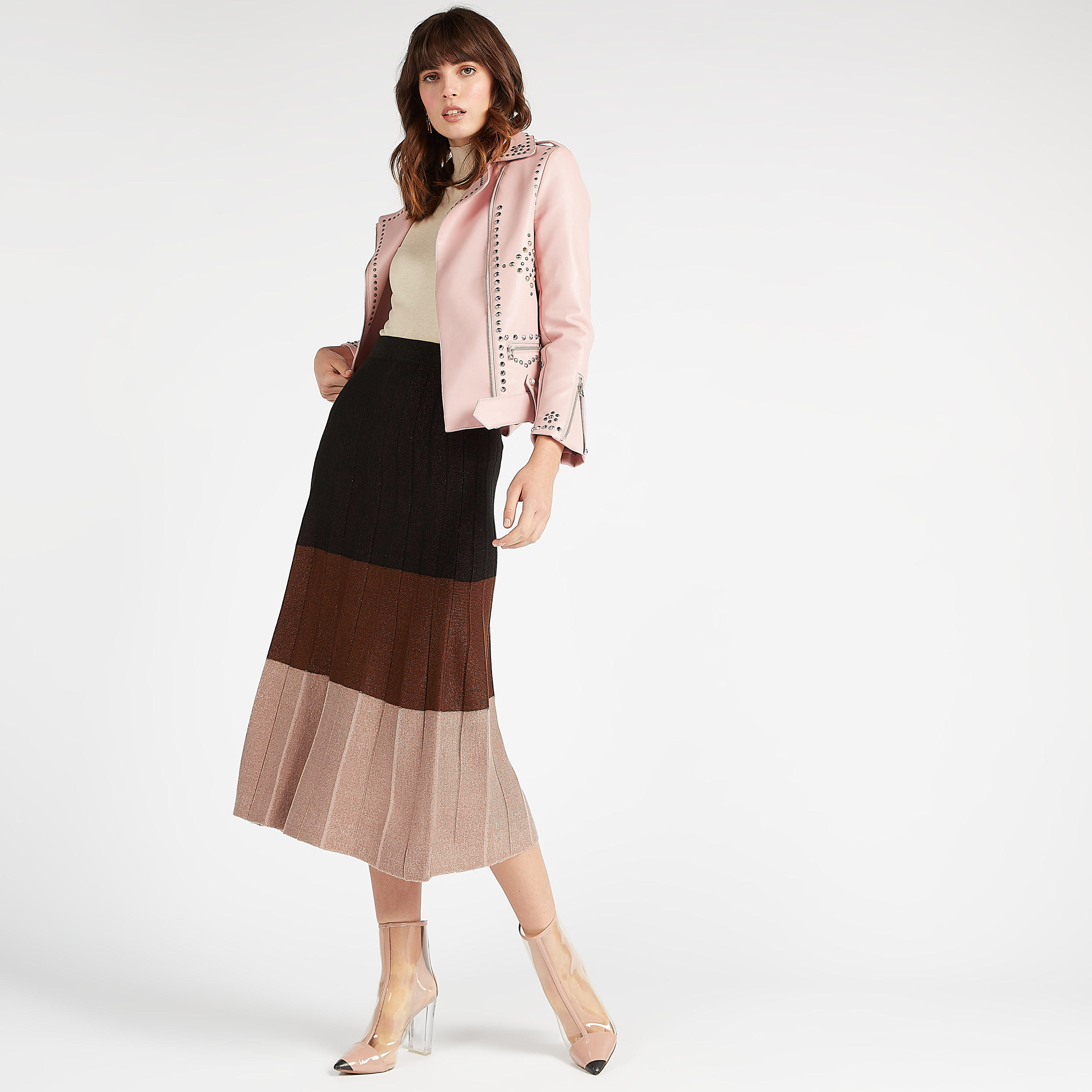 جاكيت بايكر مزين بسحاب إغلاق وتفاصيل حزام-women-winterwear-coatsandjackets-jackets-image-2