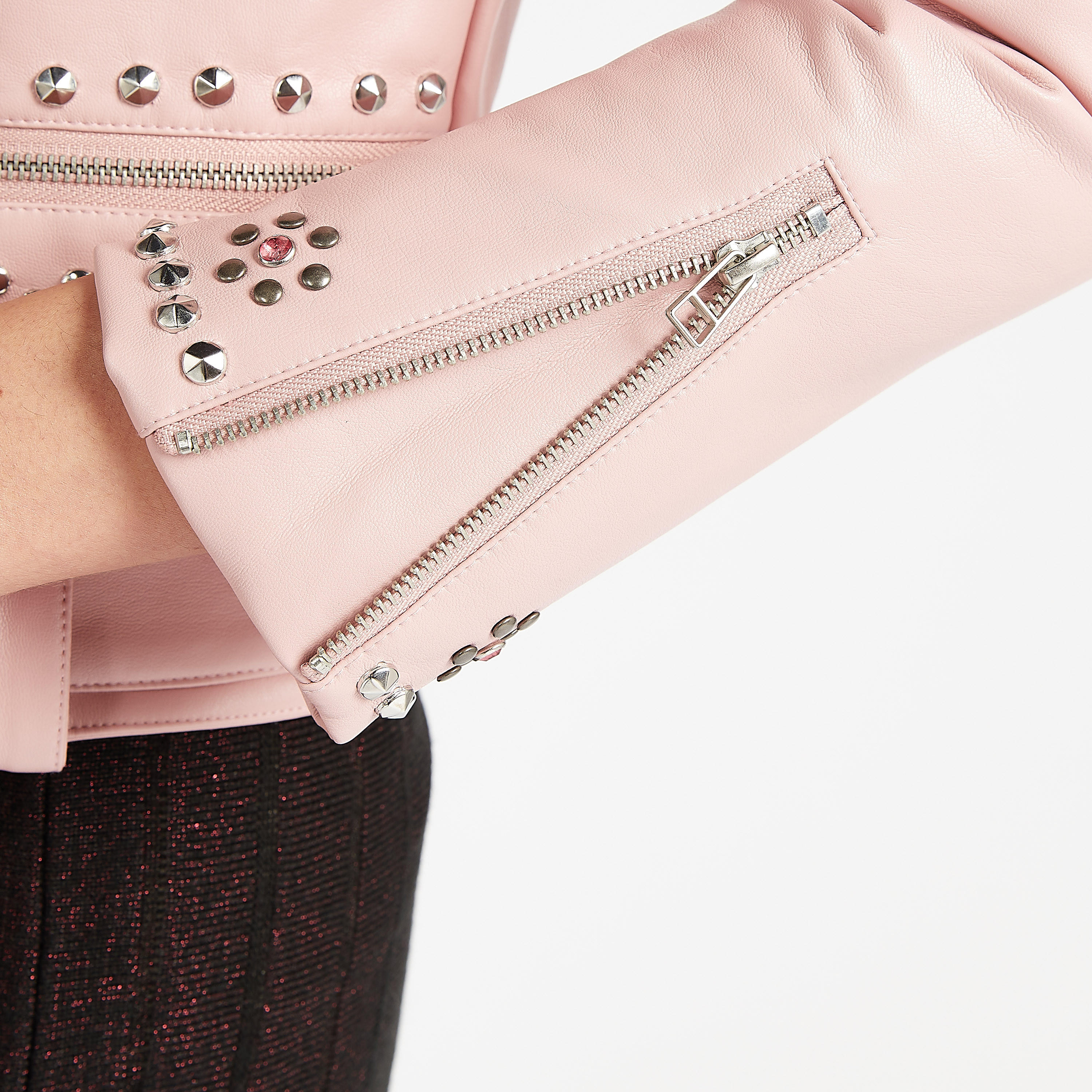 جاكيت بايكر مزين بسحاب إغلاق وتفاصيل حزام-women-winterwear-coatsandjackets-jackets-image-3