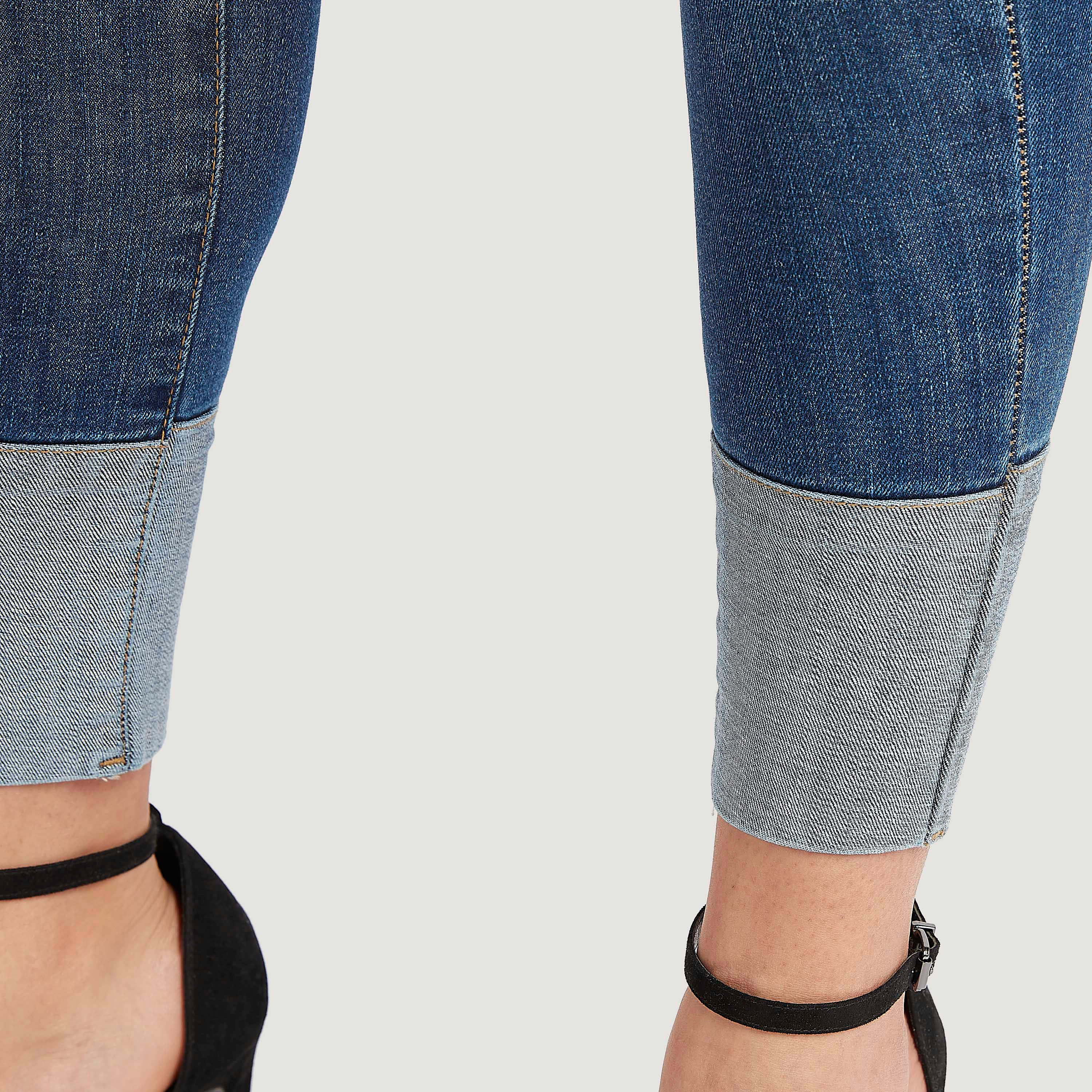 بنطلون سليم فيت بخصر متوسّط الارتفاع وزر إغلاق من آيكونيك-women-clothing-bottoms-jeans-image-6