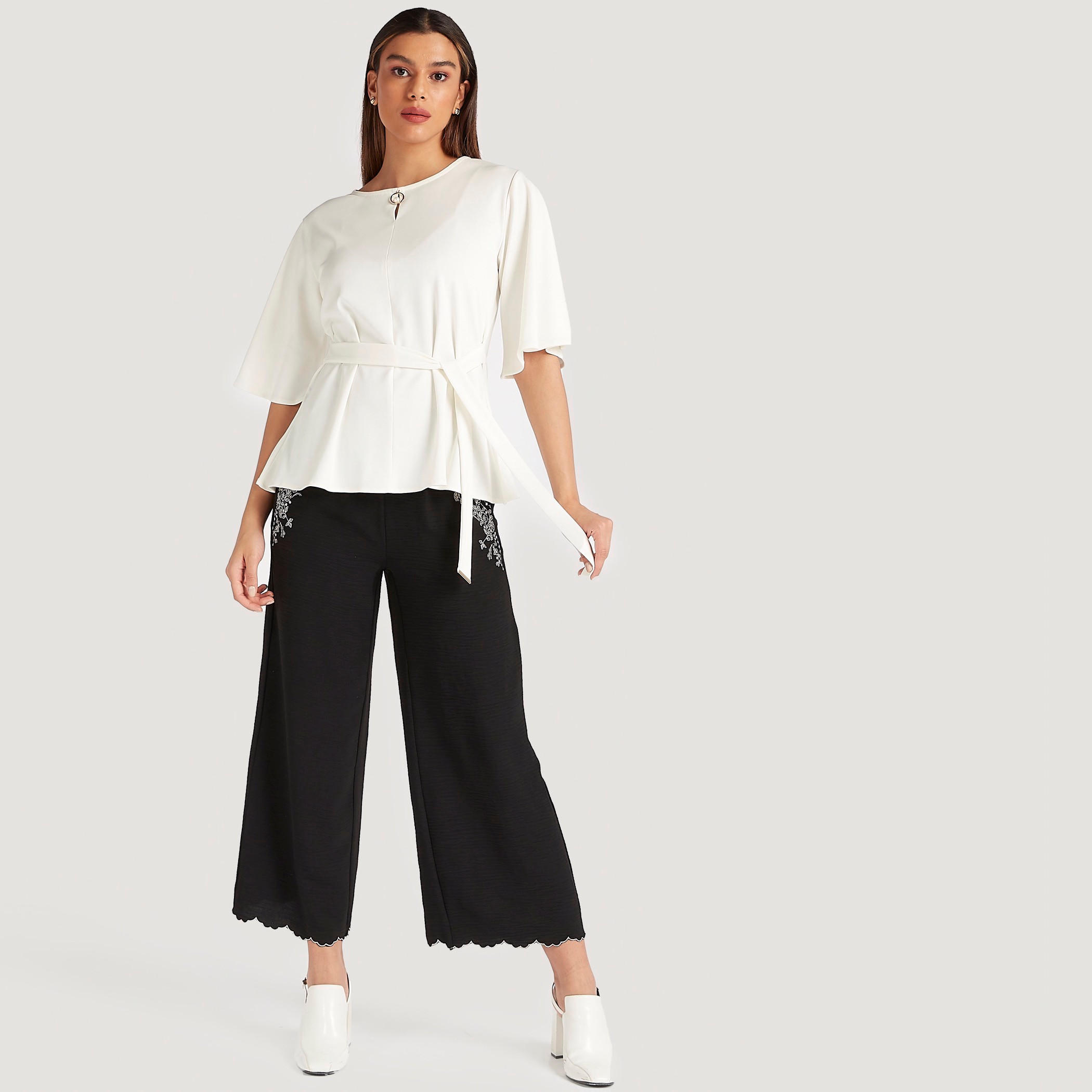 Embroidered Flexi-Waist Palazzo Pants with Scalloped Hems-women-clothing-bottoms-trousers-image-6