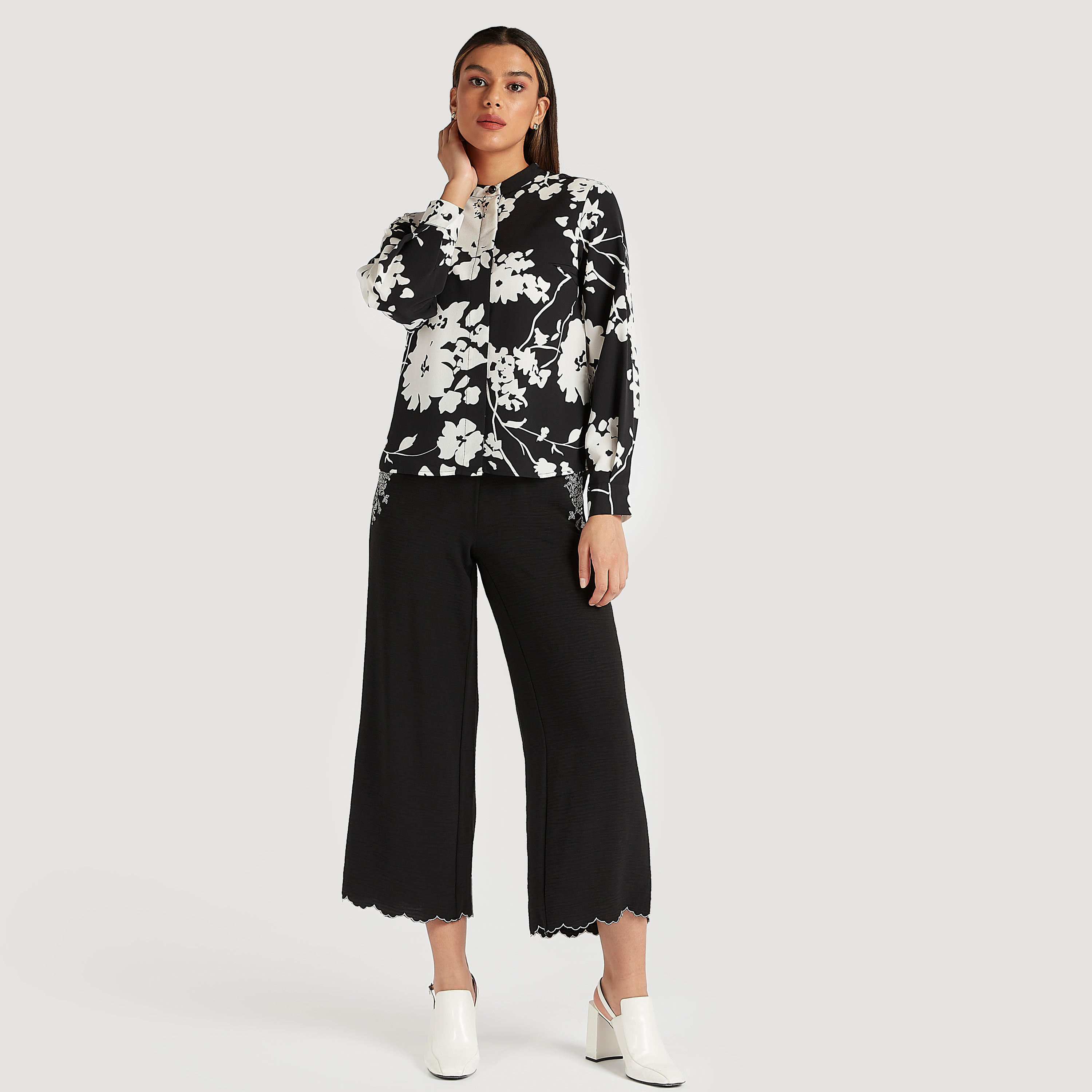 Iconic Floral Print Top with Mandarin Collar-women-clothing-shirtsandblouses-blouses-image-6