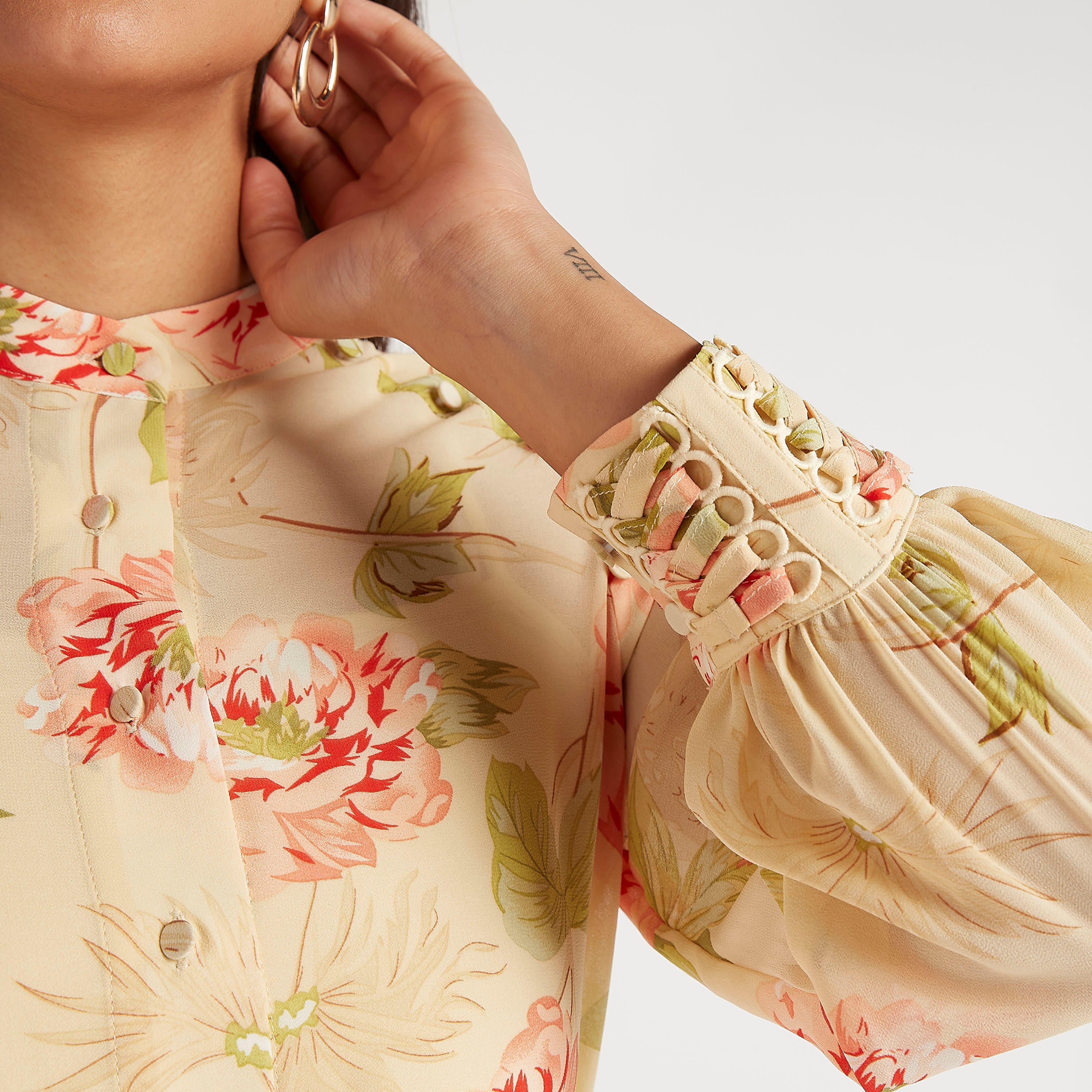فستان إيه لاين طويل بطبعات أزهار وأكمام طويلة وحزام رباط من آيكونيك-women-clothing-dresses-image-6