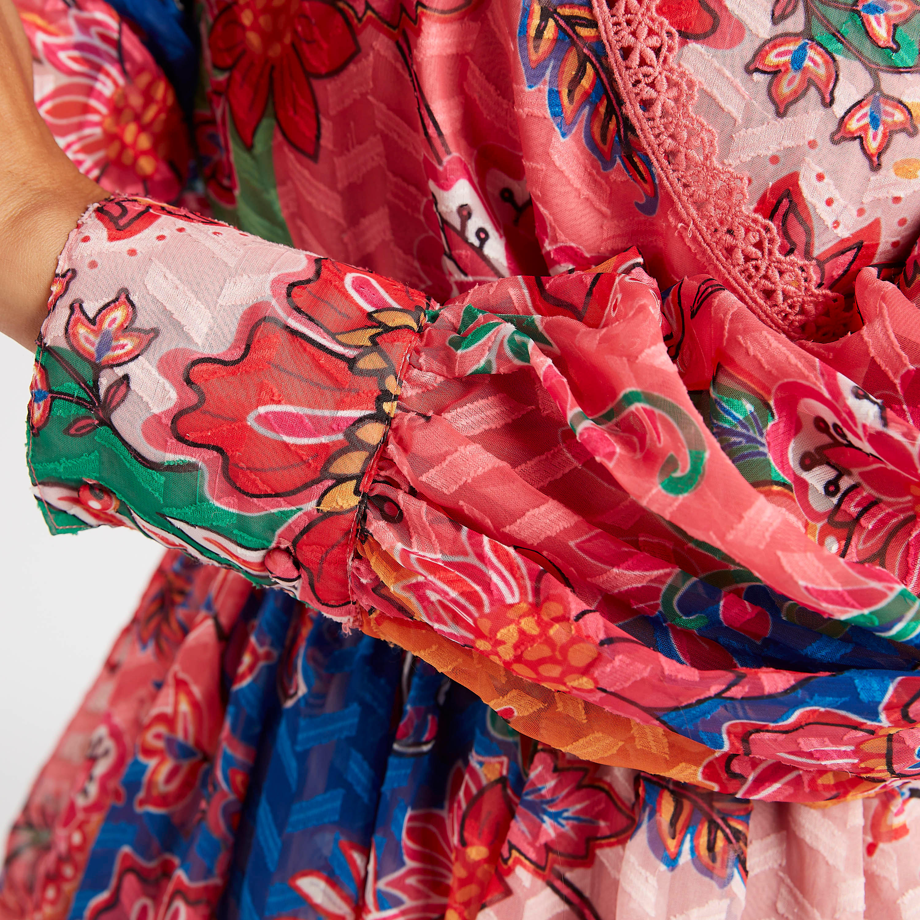 فستان مستدام طويل متعدّد الطبقات بطبعات أزهار وأكمام طويلة من آيكونك-women-clothing-dresses-image-6