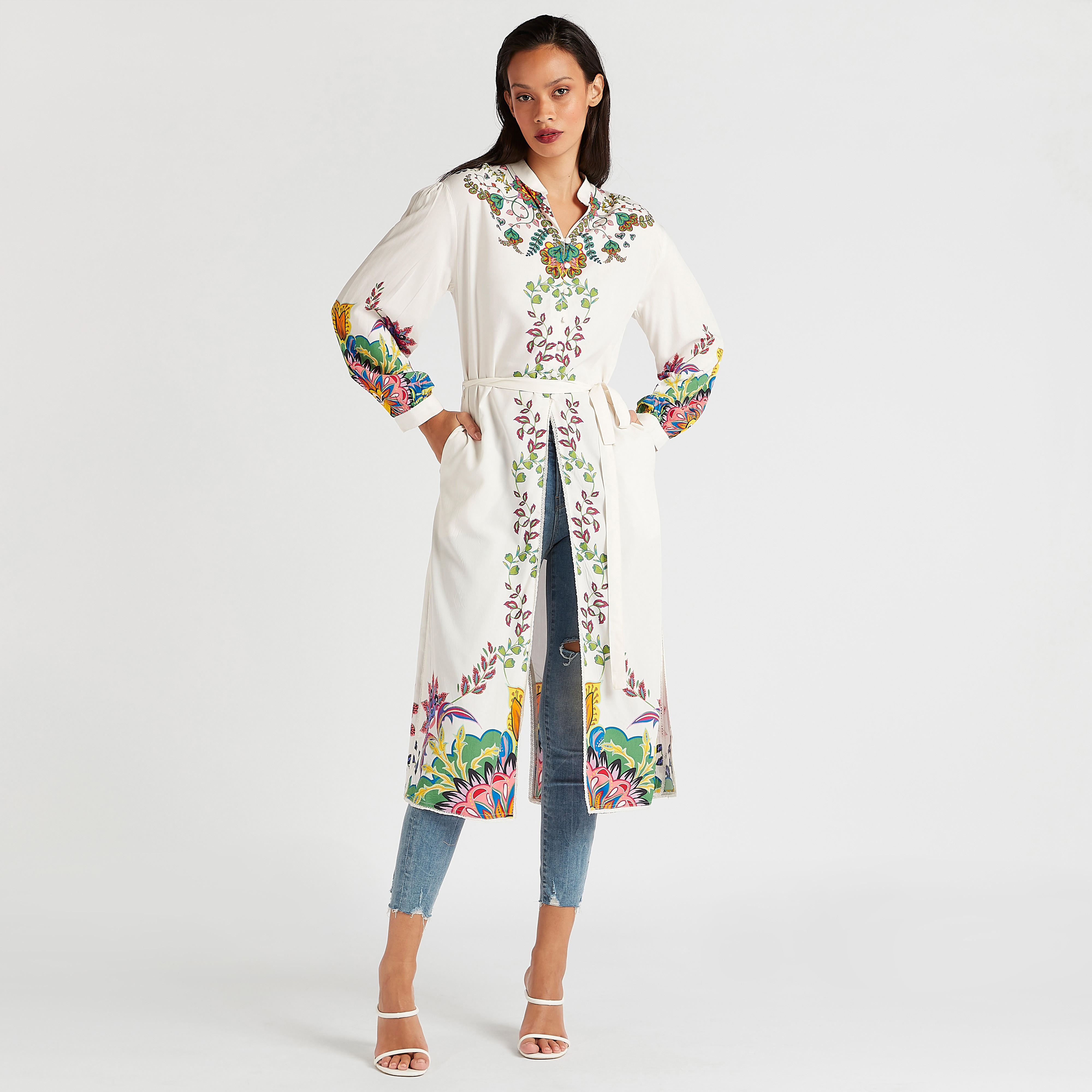 فستان ميدي بأكمام طويلة وجيوب وطبعات من آيكونيك-women-clothing-shirtsandblouses-blouses-image-2