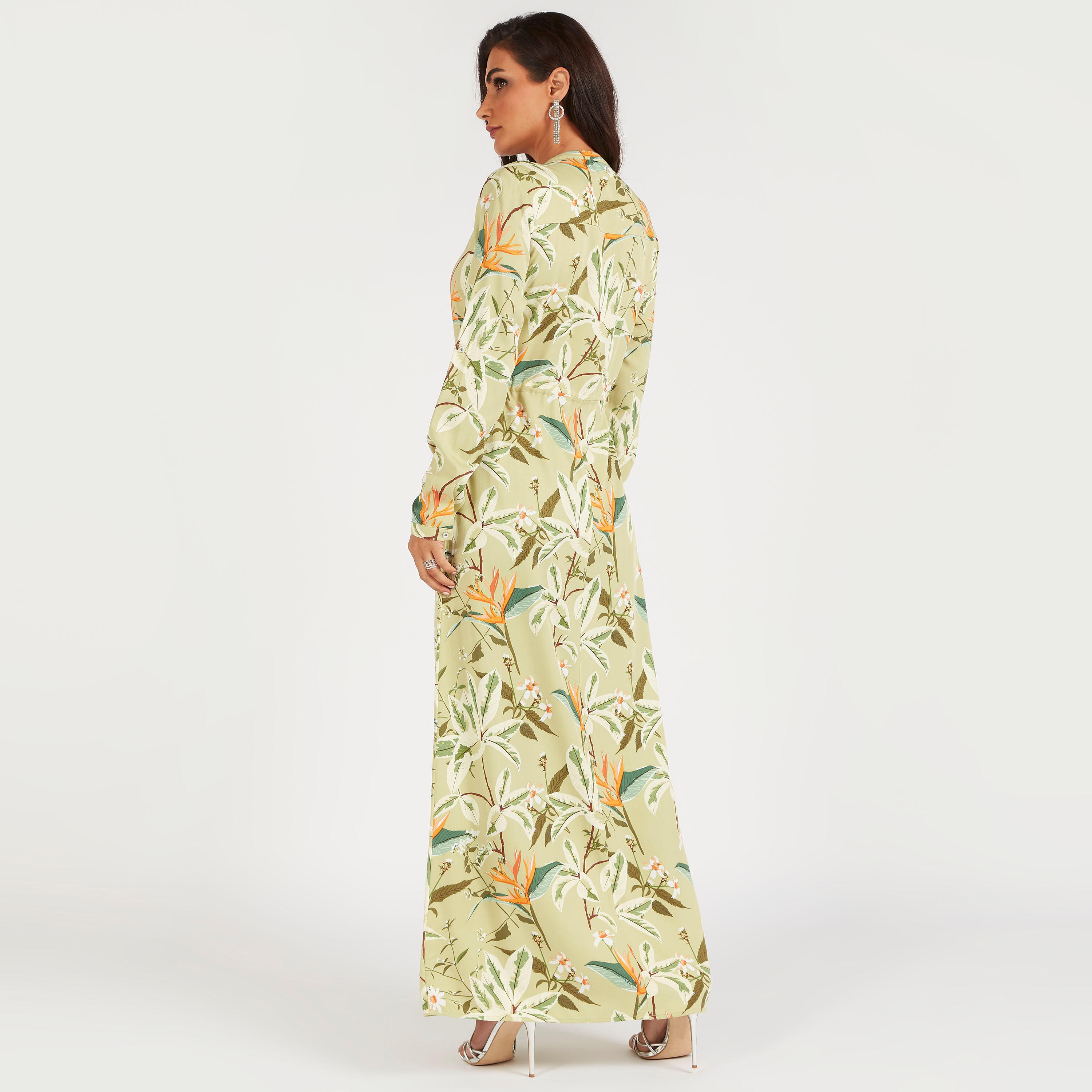 فستان قميص طويل بجيوب وطبعات أزهار من أيكونيك-women-clothing-dresses-image-3