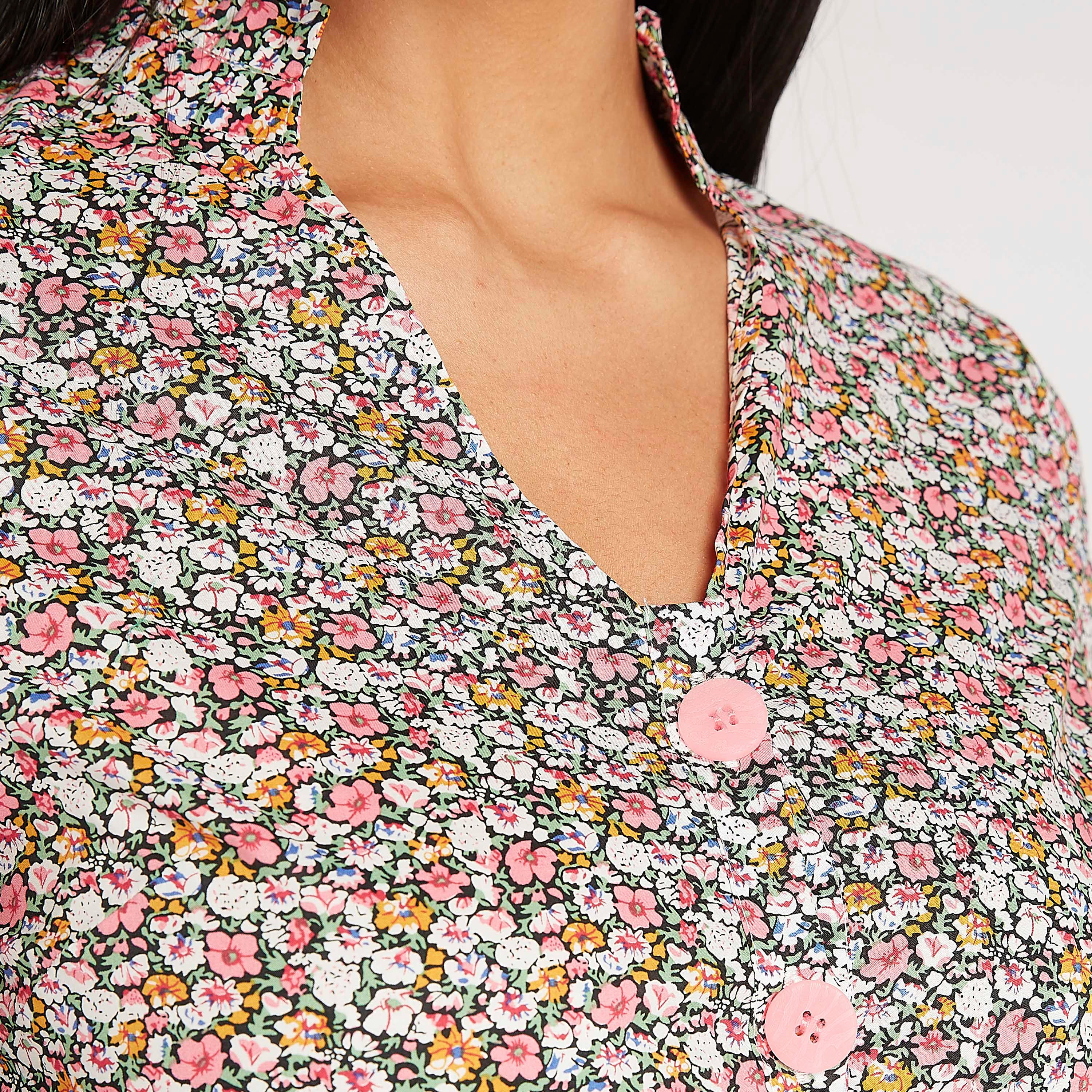 فستان طويل إيه لاين بطبعات أزهار وأكمام طويلة من آيكونيك-women-clothing-dresses-image-4