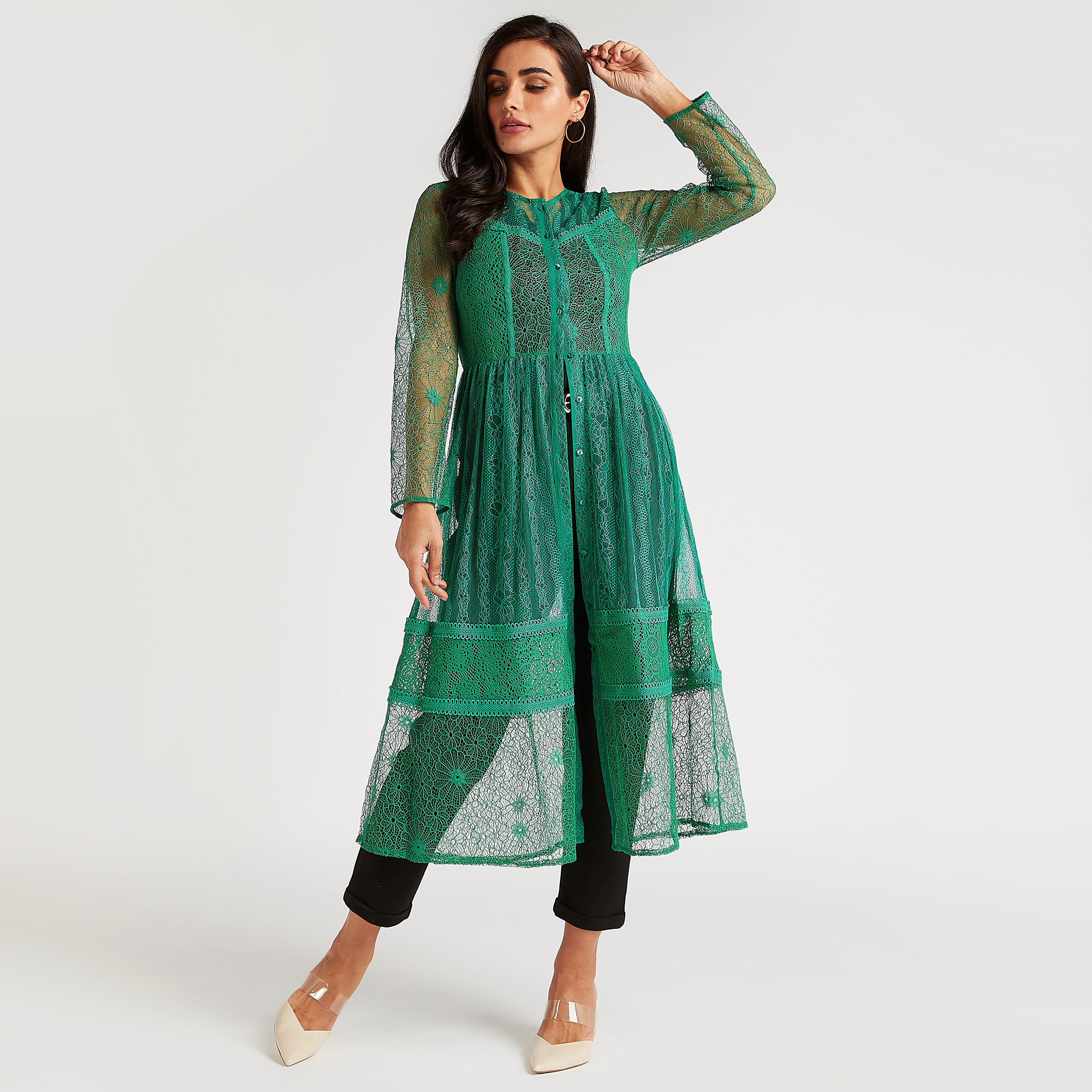 كيمونو طويل بتفاصيل دانتيل وأكمام طويلة-women-clothing-shirtsandblouses-blouses-image-1