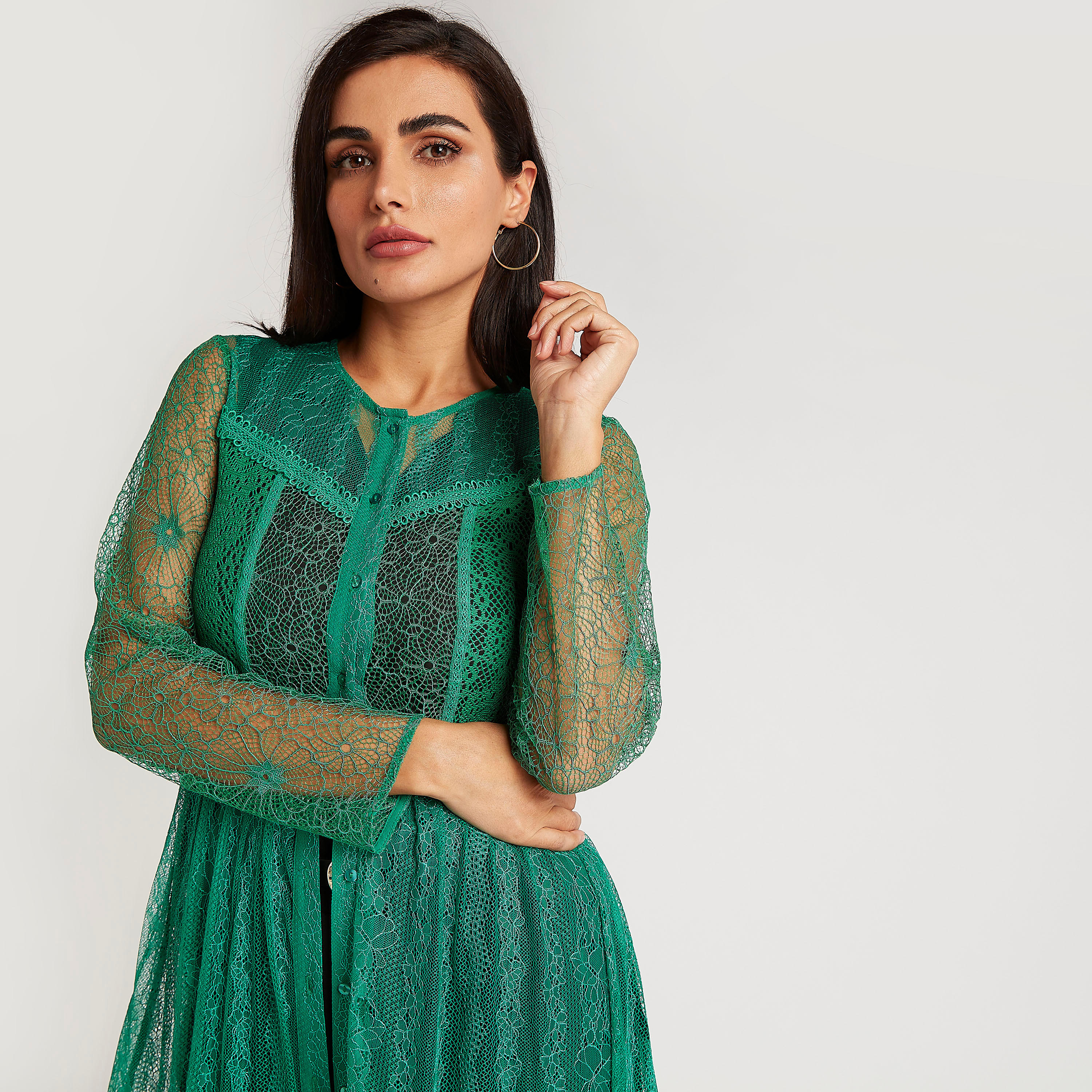 كيمونو طويل بتفاصيل دانتيل وأكمام طويلة-women-clothing-shirtsandblouses-blouses-image-9