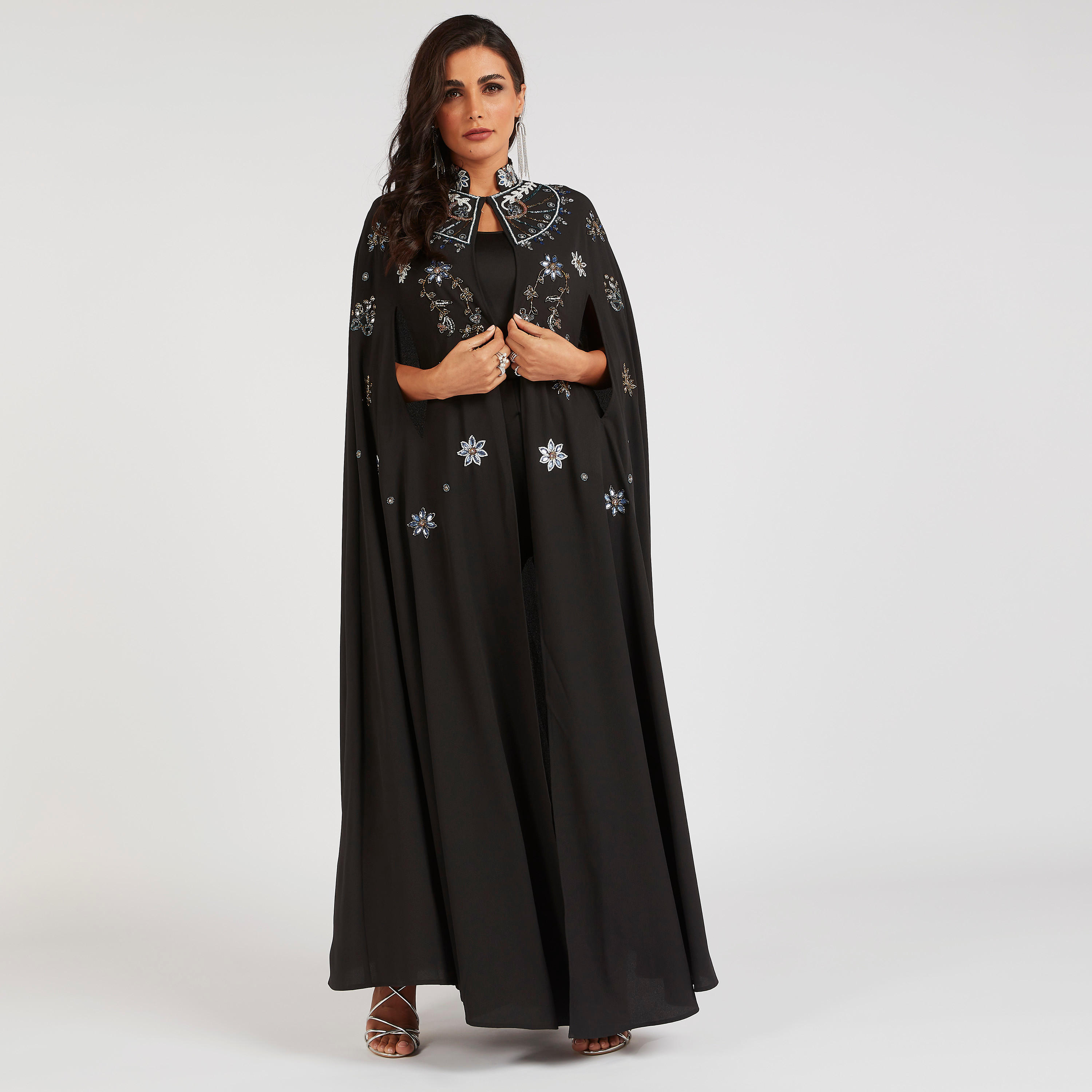 سترة واسعة طويلة إيه لاين مزيّنة من آيكونيك-women-winterwear-coatsandjackets-jackets-image-1