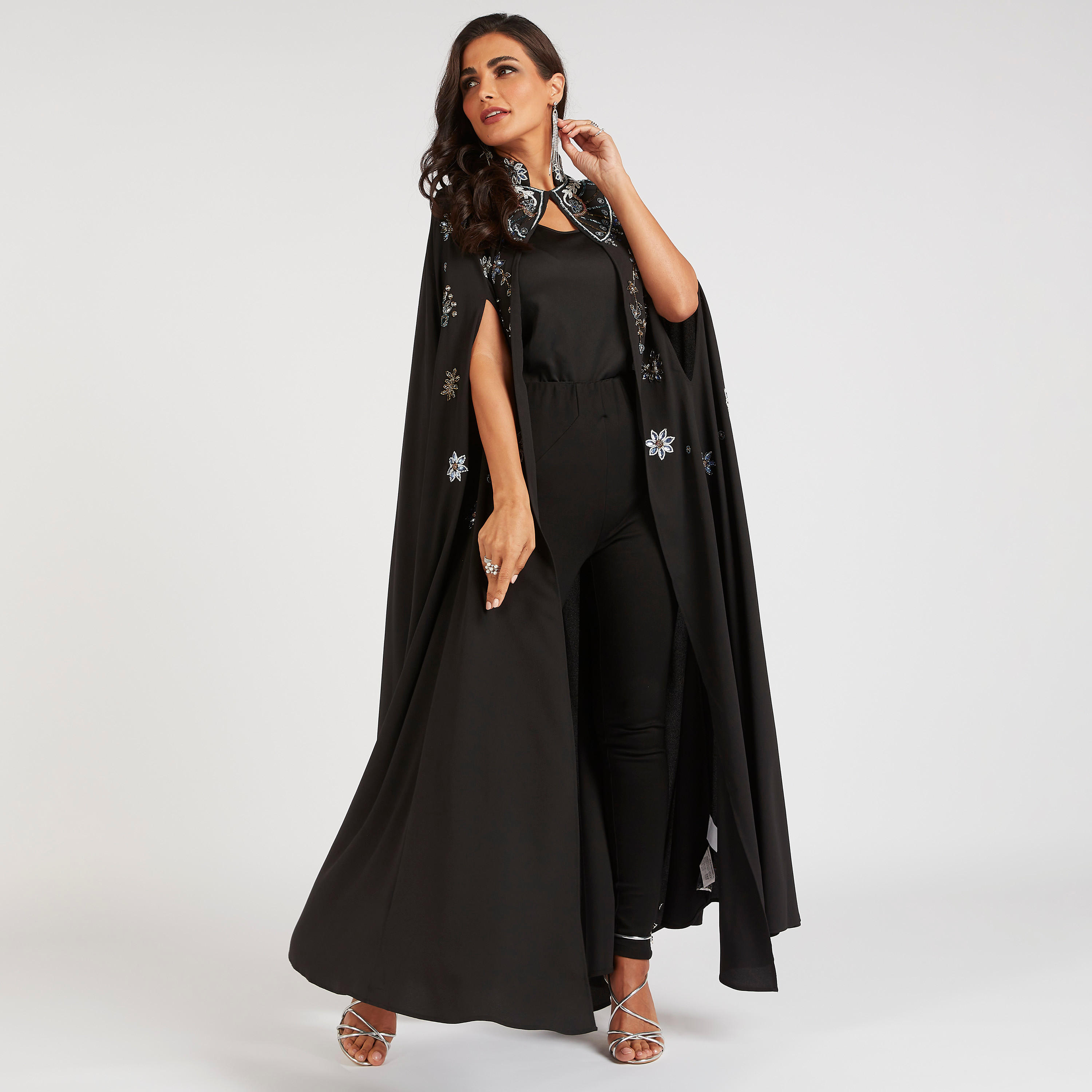 سترة واسعة طويلة إيه لاين مزيّنة من آيكونيك-women-winterwear-coatsandjackets-jackets-image-2
