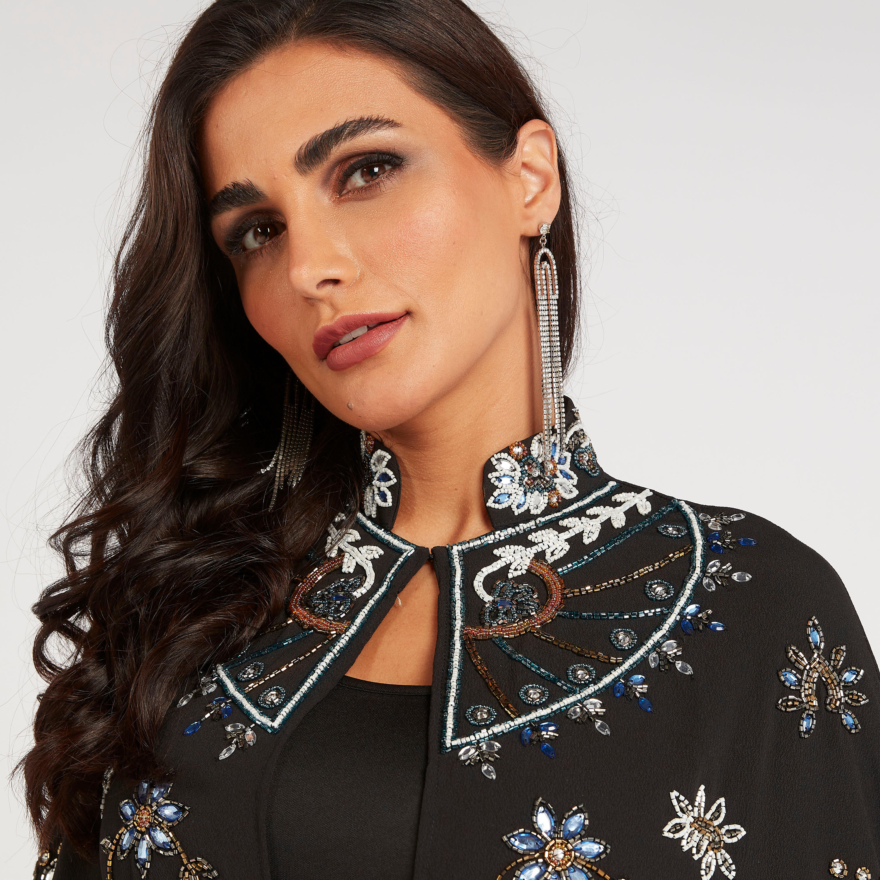 سترة واسعة طويلة إيه لاين مزيّنة من آيكونيك-women-winterwear-coatsandjackets-jackets-image-5
