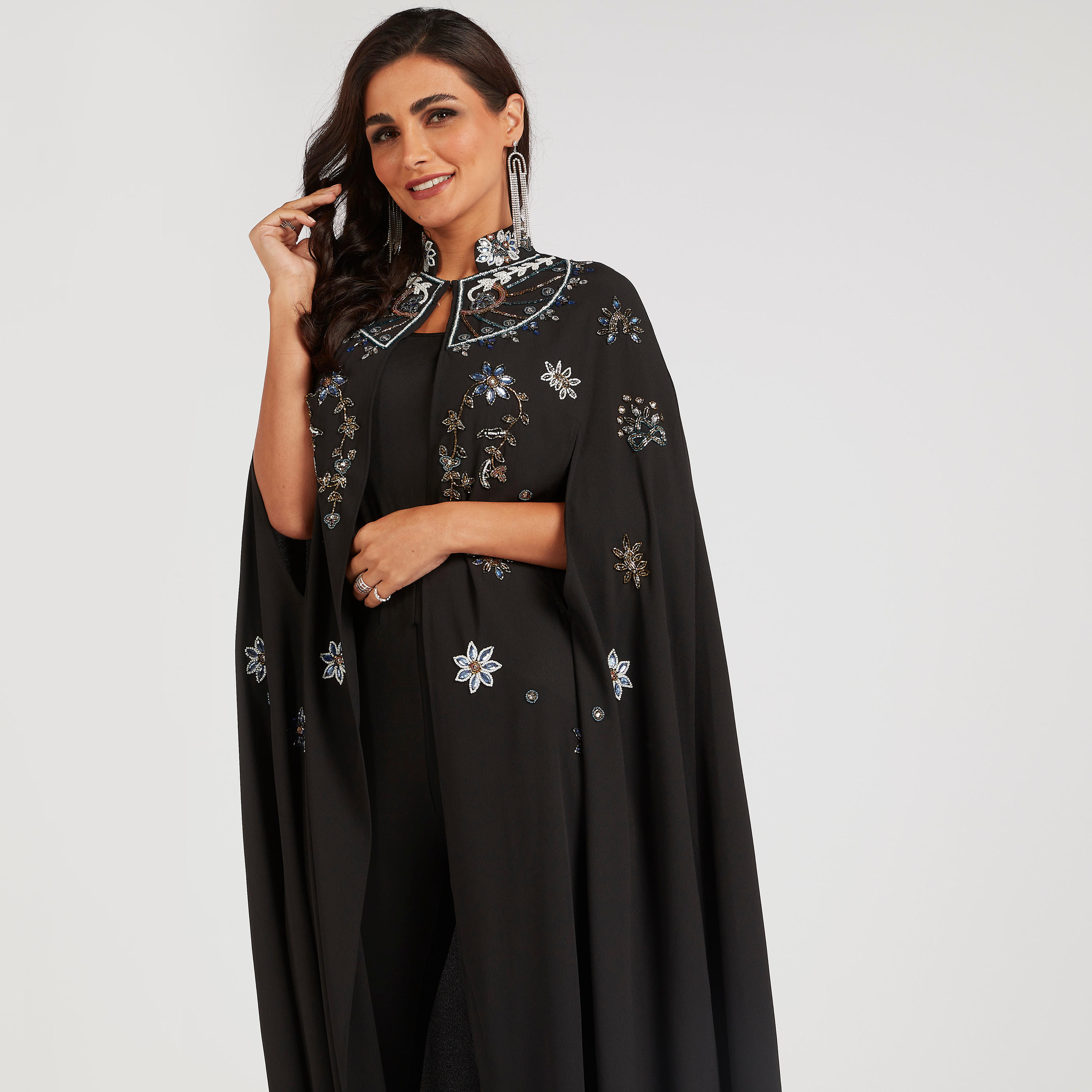 سترة واسعة طويلة إيه لاين مزيّنة من آيكونيك-women-winterwear-coatsandjackets-jackets-image-8