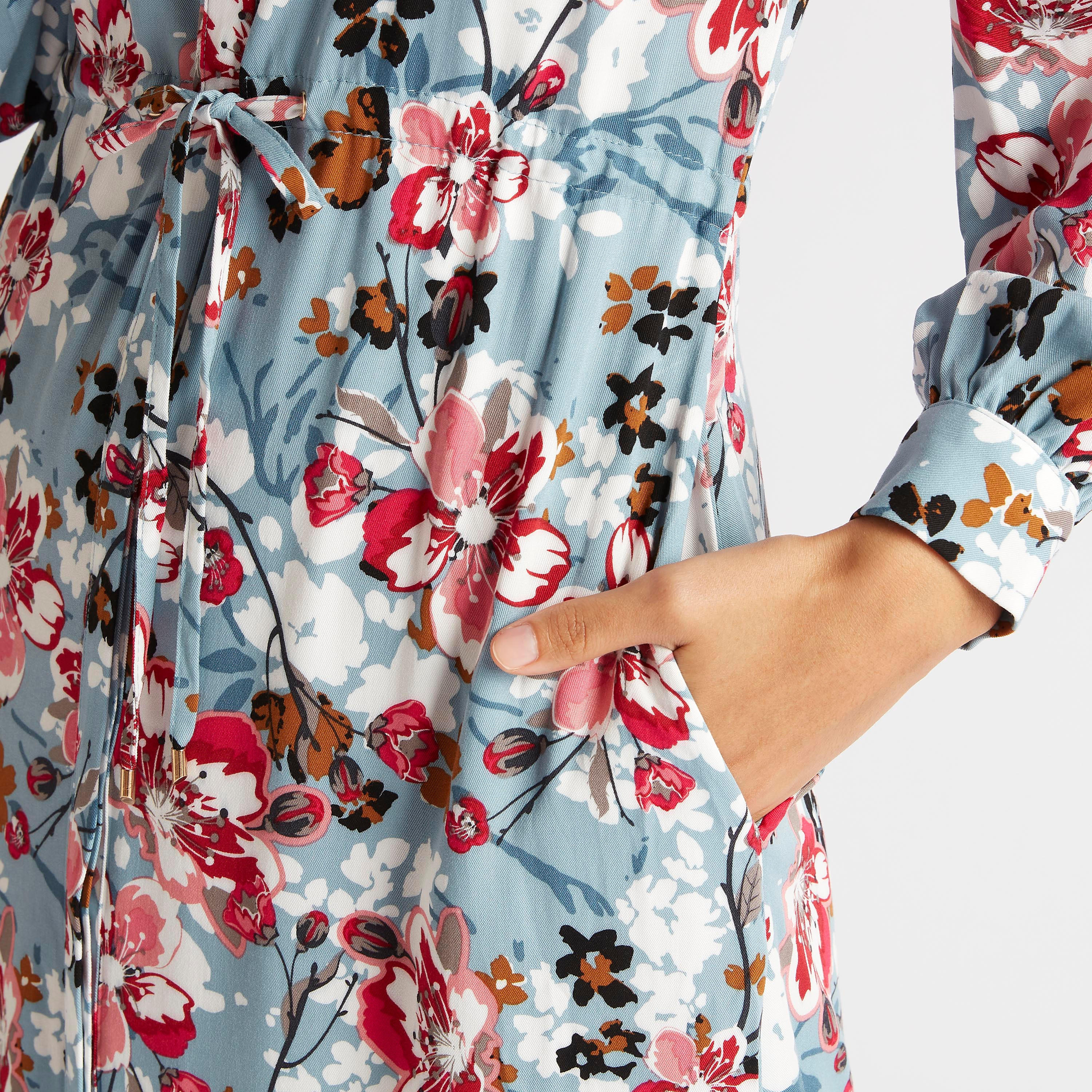 فستان إيه لاين طويل بطبعات أزهار وأربطة خصر وأكمام طويلة-women-clothing-dresses-image-3