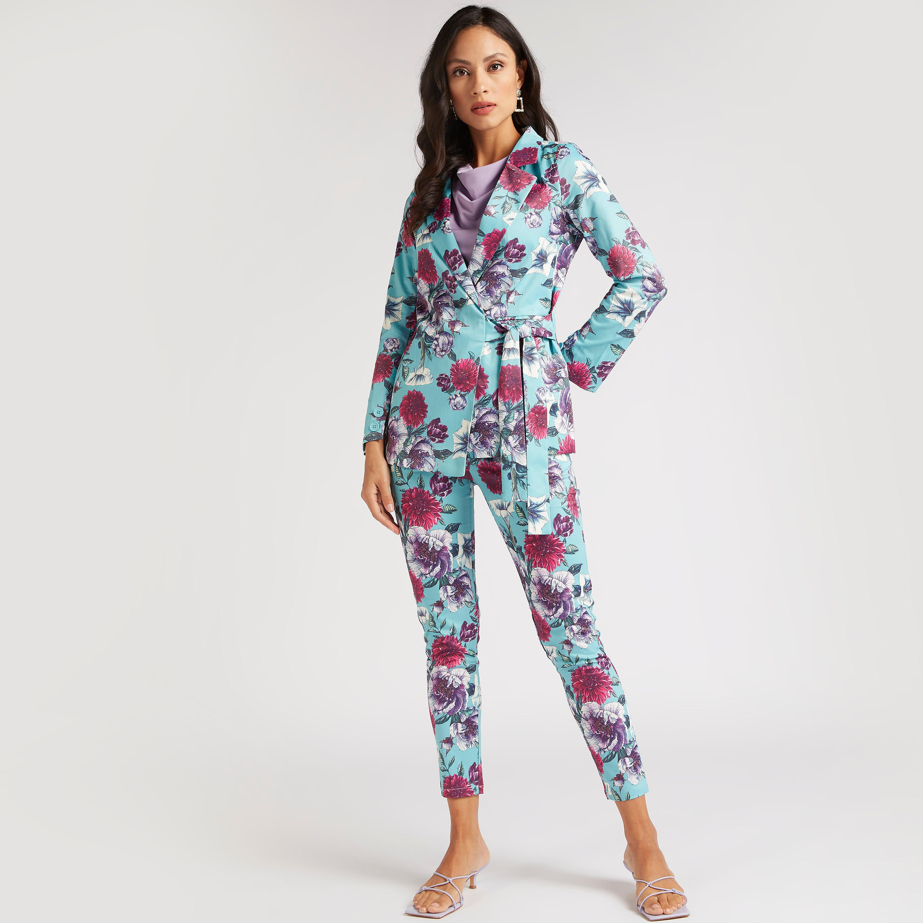 بنطلون بخصر نصف مطّاطي مرتفع وطبعات أزهار-women-clothing-bottoms-trousers-image-2