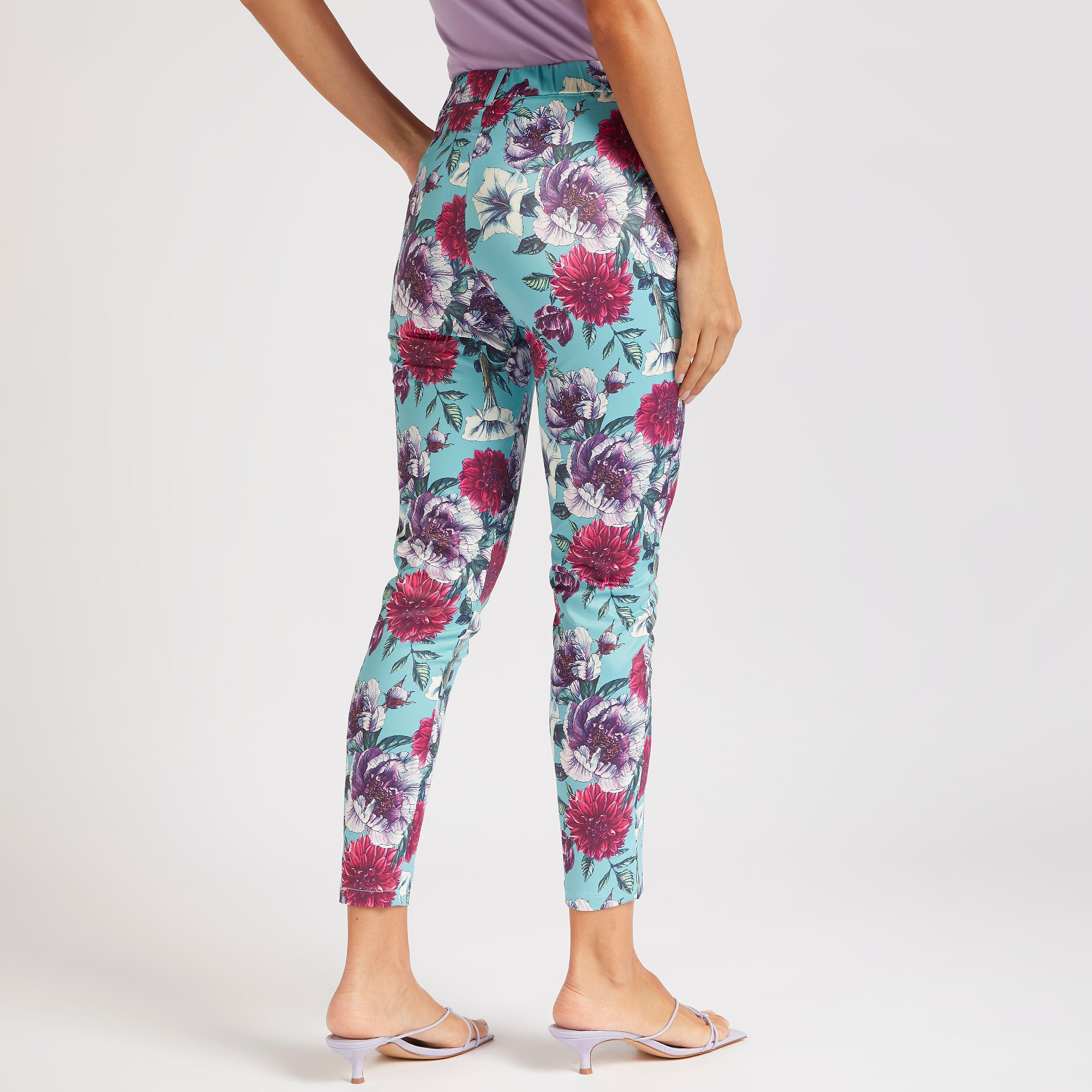 بنطلون بخصر نصف مطّاطي مرتفع وطبعات أزهار-women-clothing-bottoms-trousers-image-4