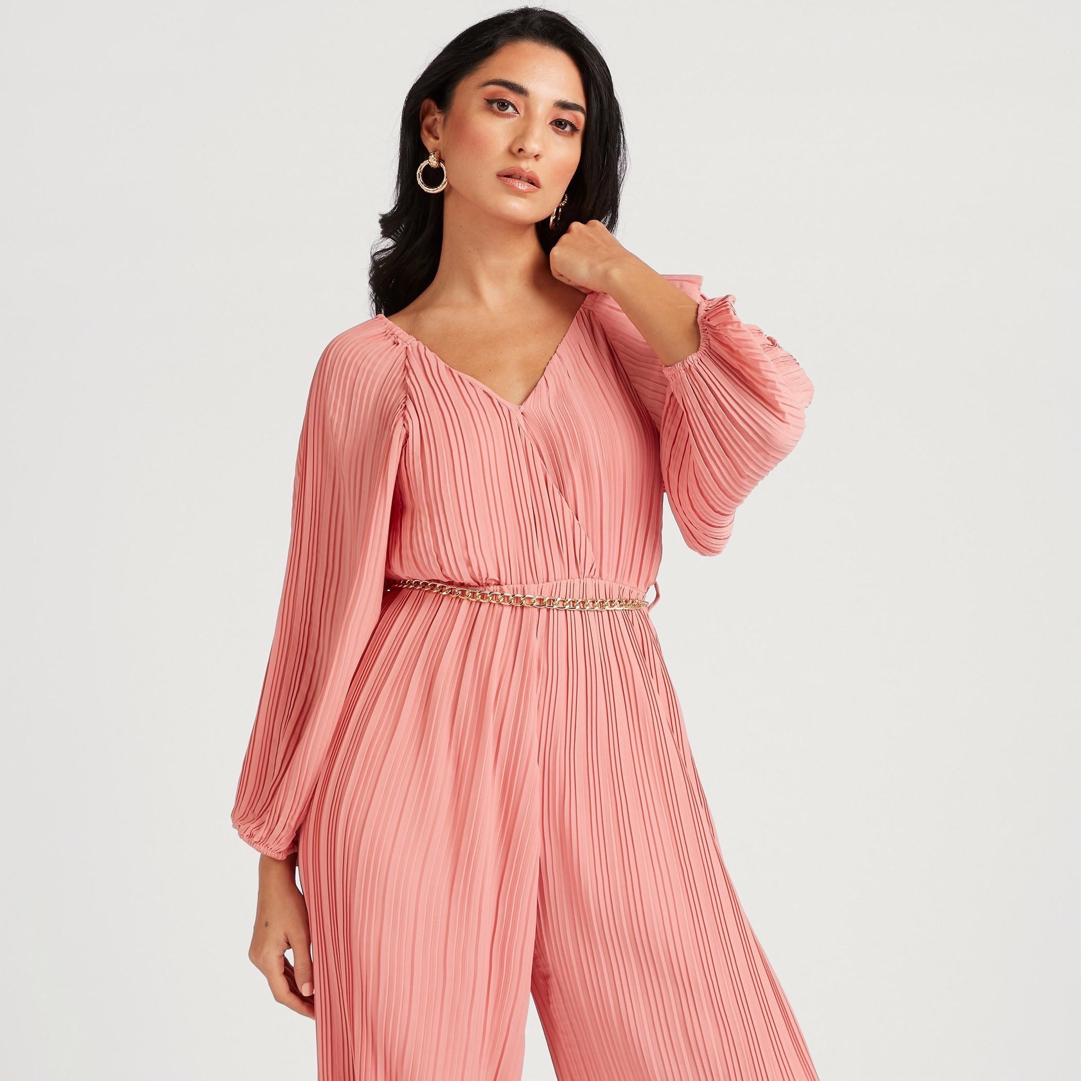 Iconic Pleated Jumpsuit with Long Sleeves-women-clothing-jumpsuits-image-5