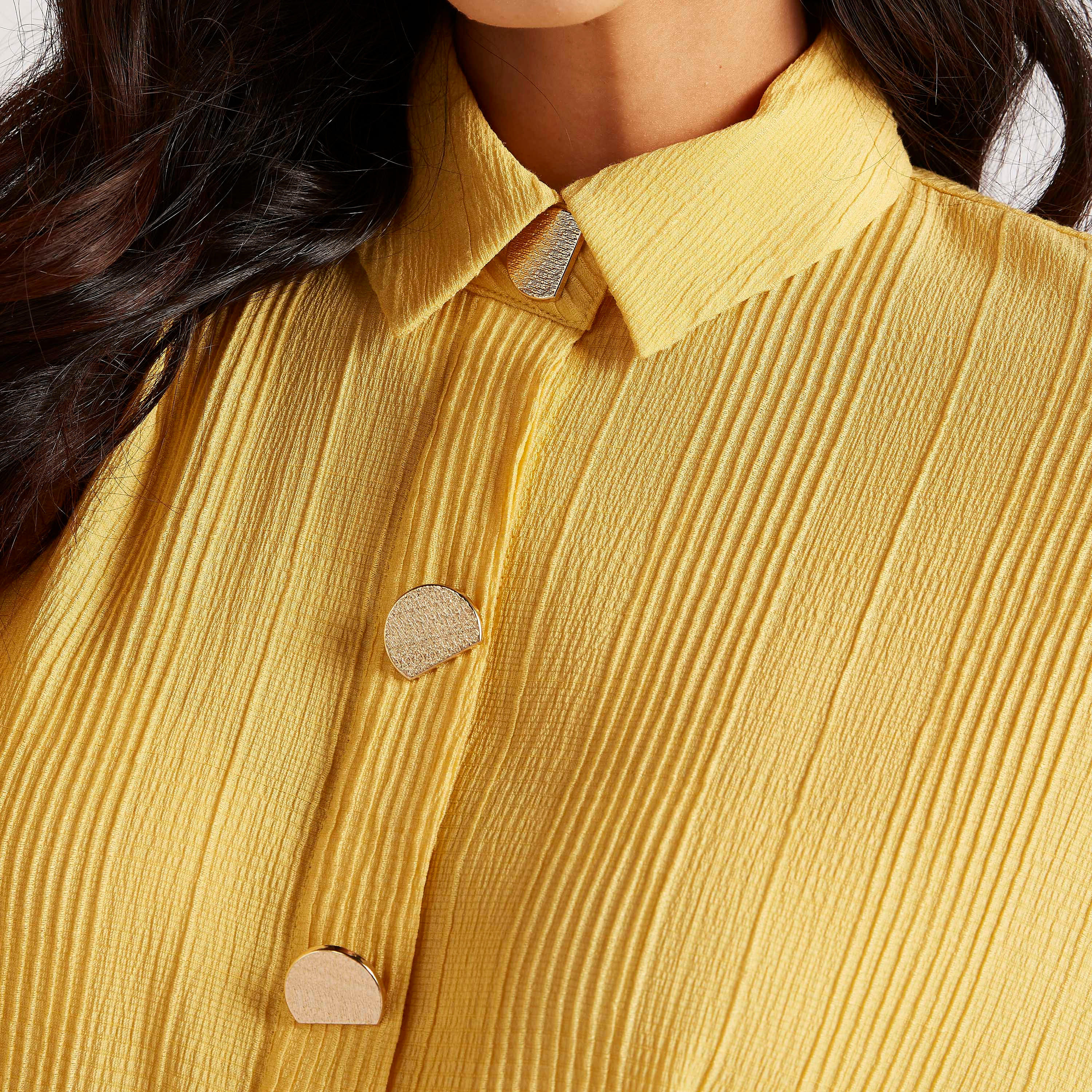 فستان قميص قفطان ميدي بارز الملمس بأطراف غير مستوية من آيكونيك-women-clothing-dresses-image-6