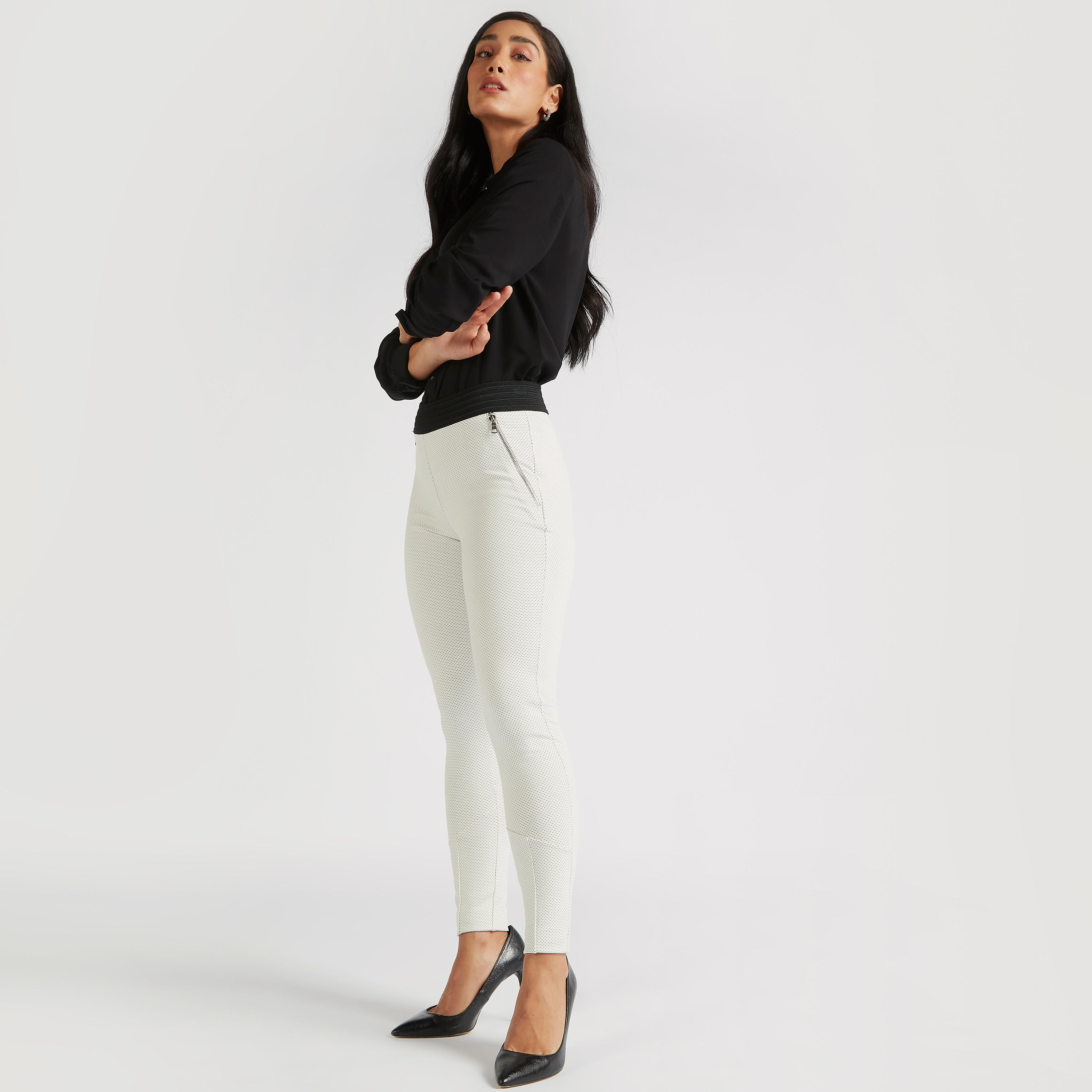 Iconic Slim Fit High-Rise Textured Leggings-women-clothing-bottoms-leggings-image-2