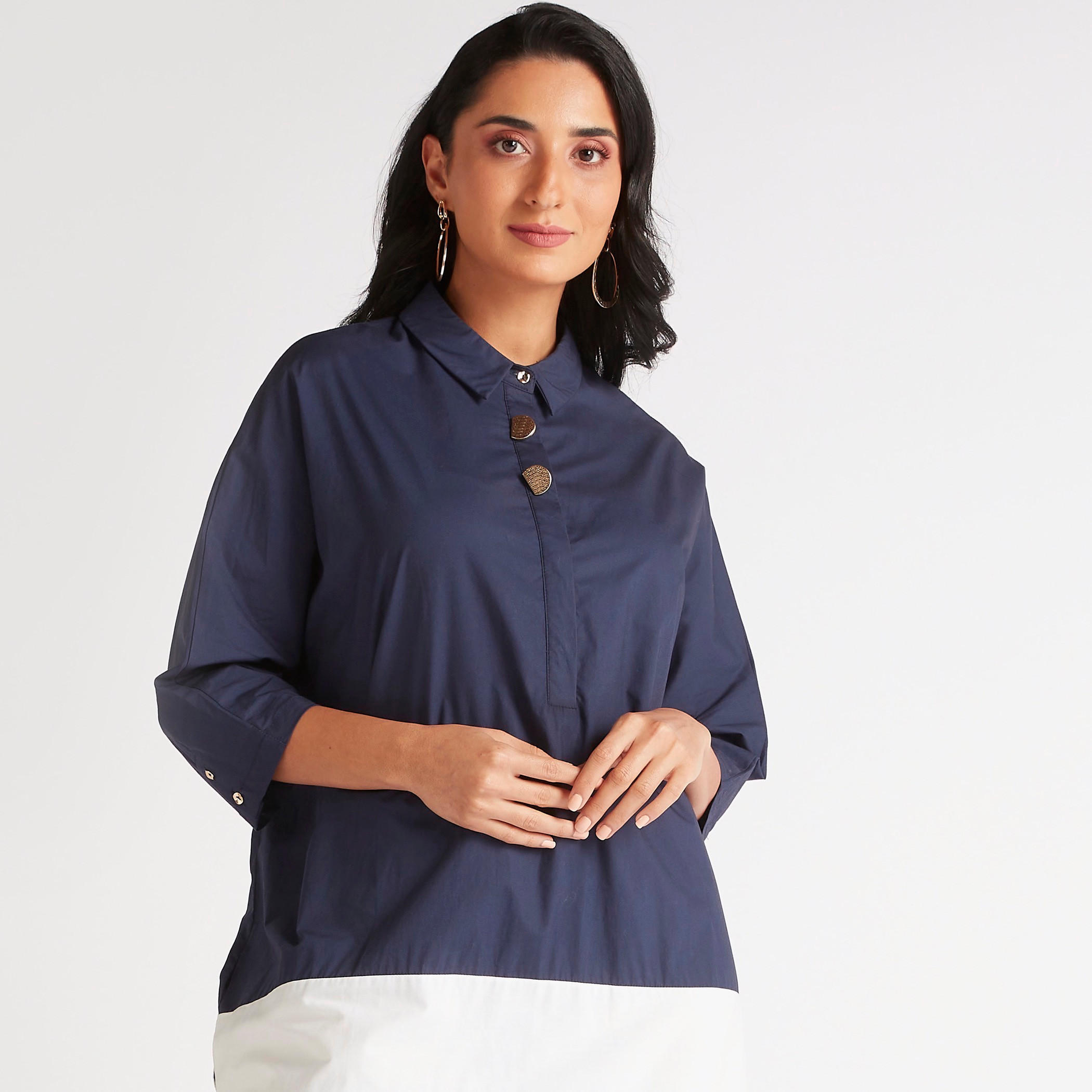 فستان كتل ألوان بياقة عادية وتطريز-women-clothing-dresses-image-6