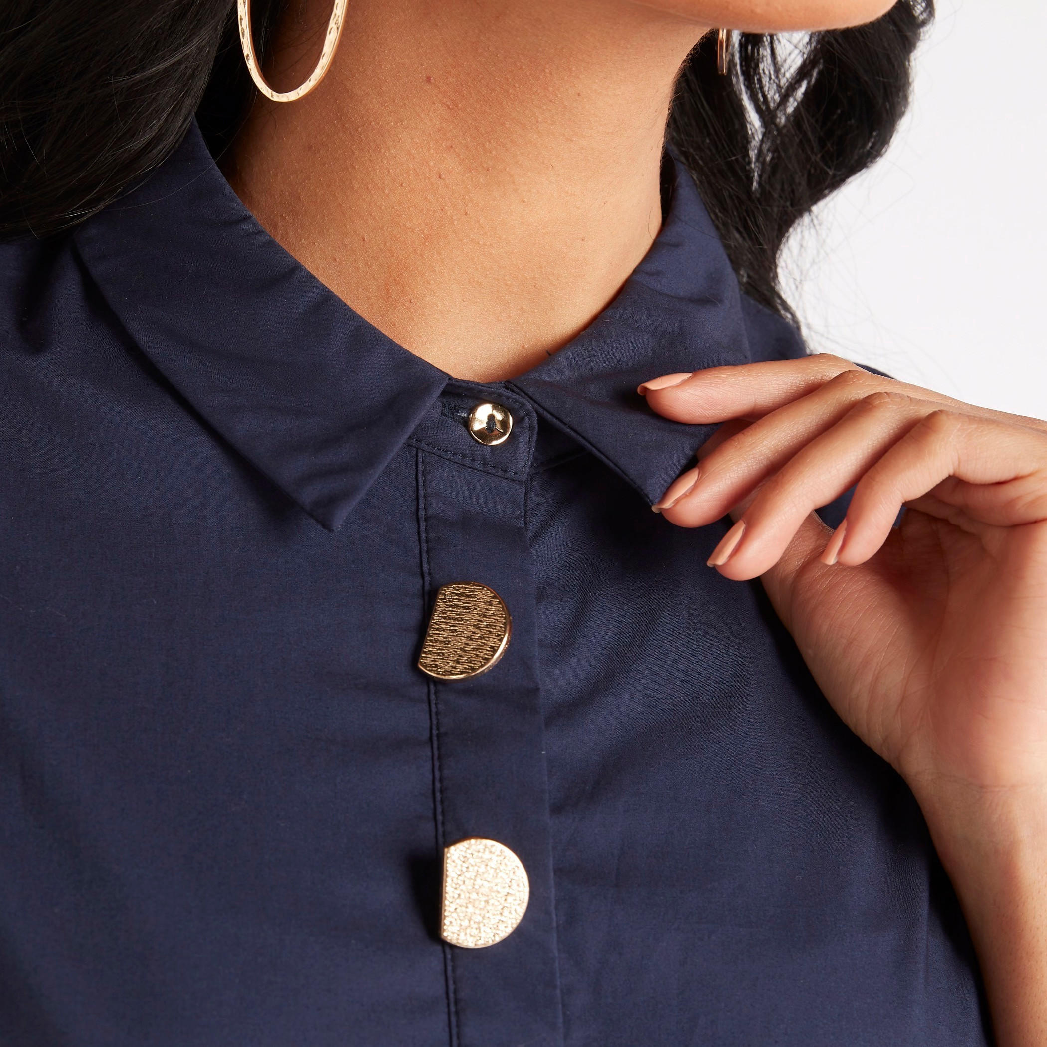 فستان كتل ألوان بياقة عادية وتطريز-women-clothing-dresses-image-7