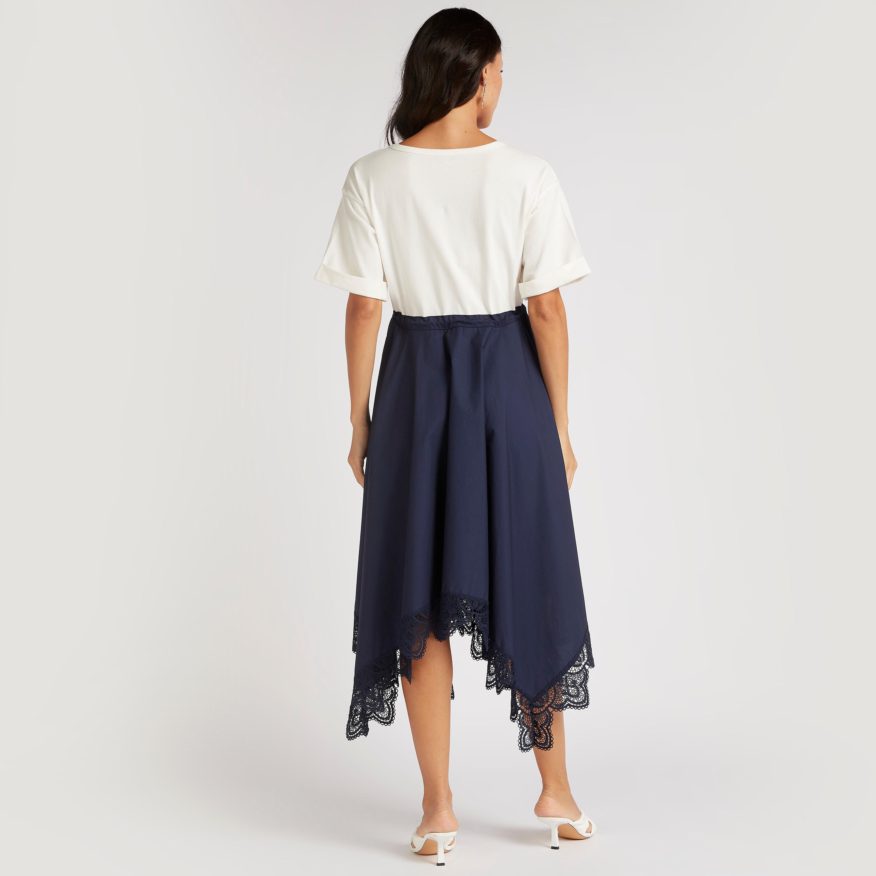 Iconic Solid Midi Asymmetric Dress with Drawstring Closure and Pockets-women-clothing-dresses-image-4
